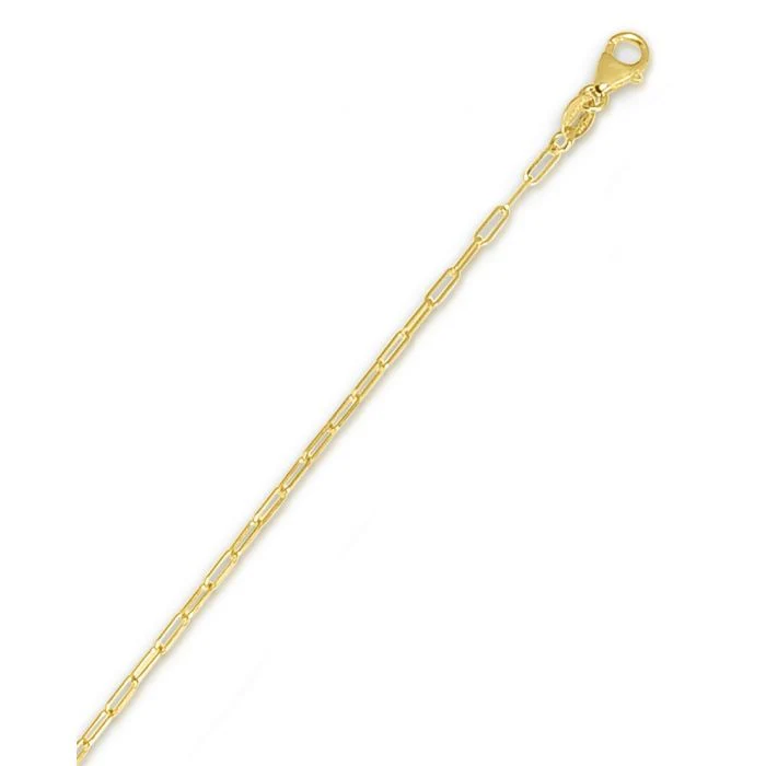 14 Karat Yellow Gold Paper Clip Necklace