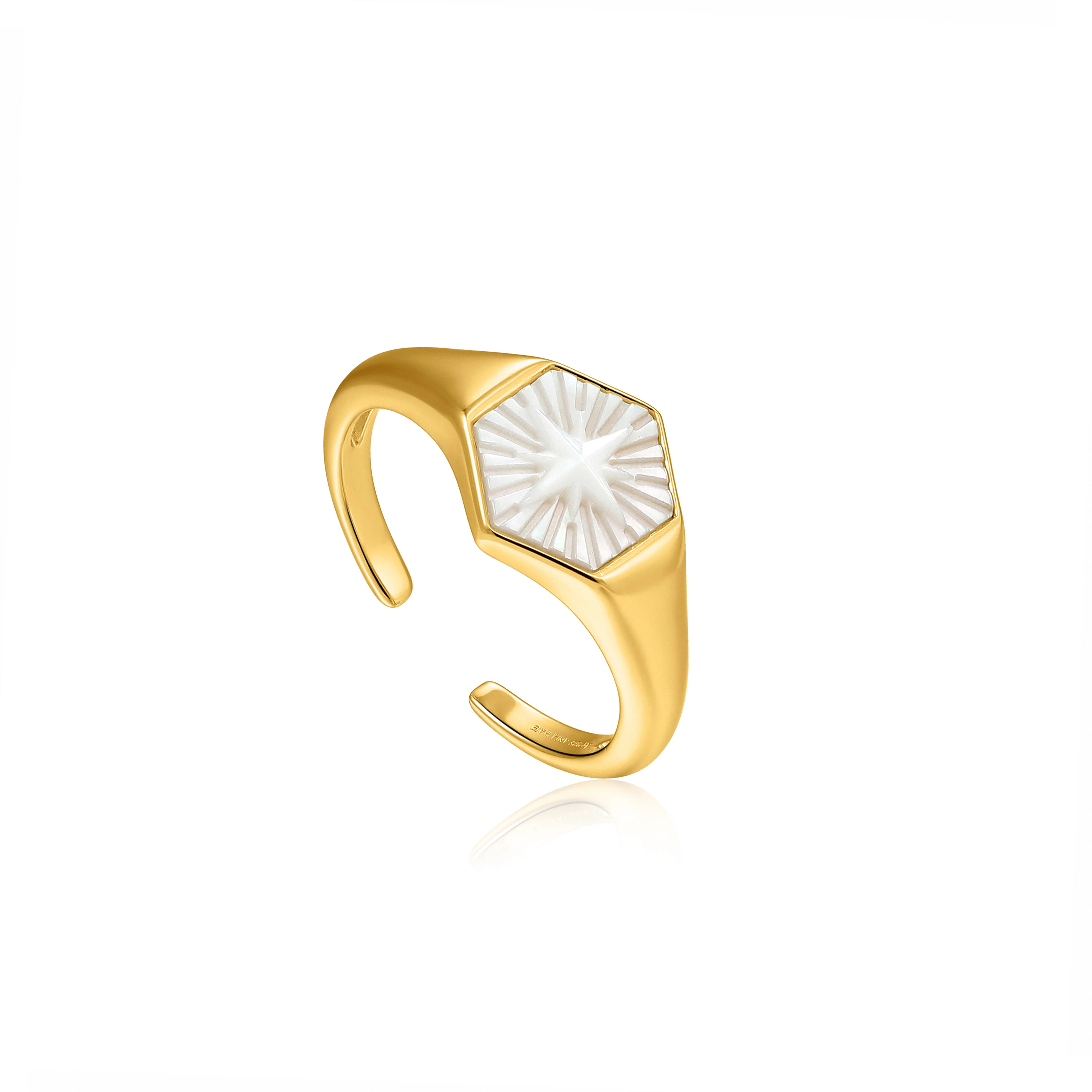 Ania Haie Compass Emblem Adjustable Ring