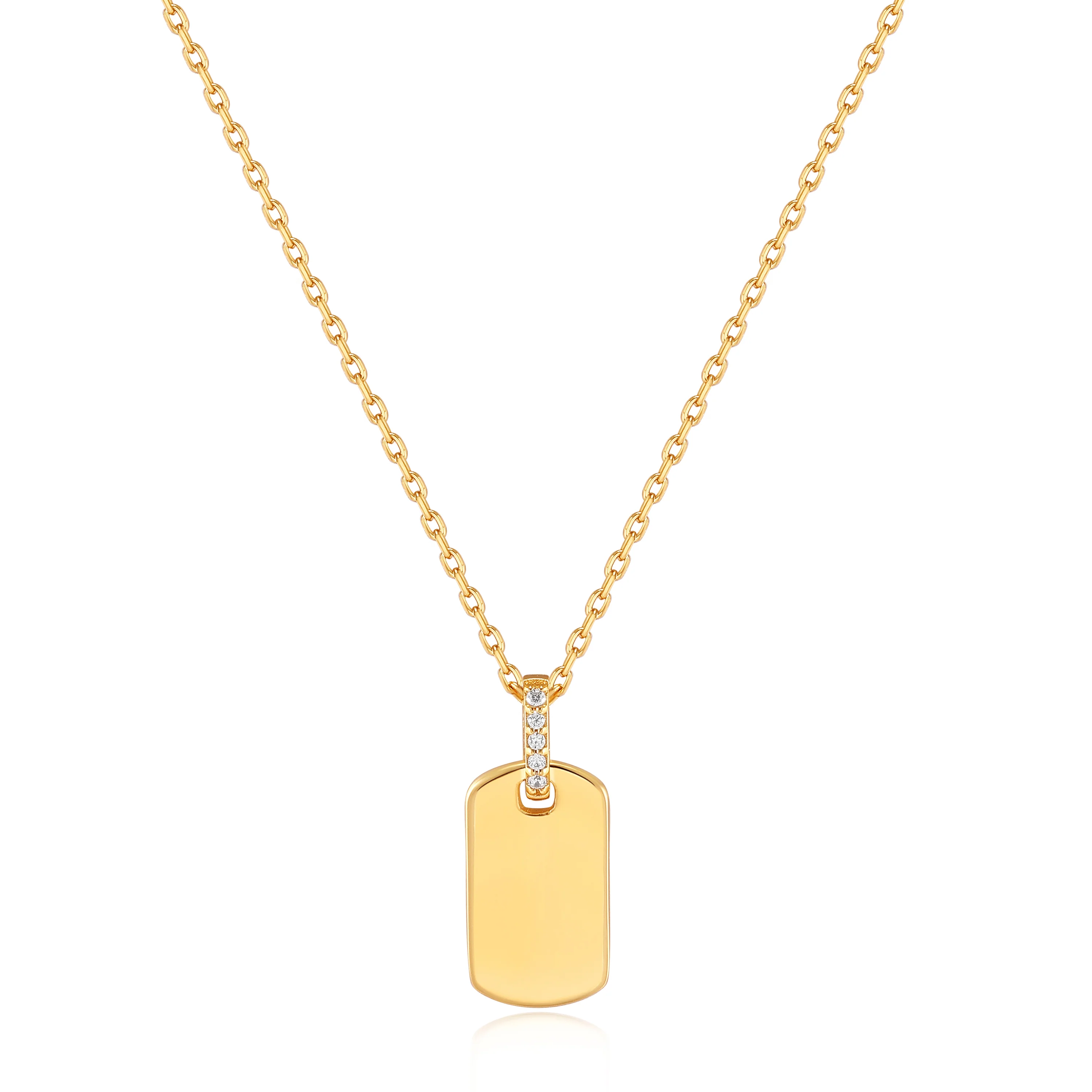 Ania Haie Glam Tag Pendant Necklace