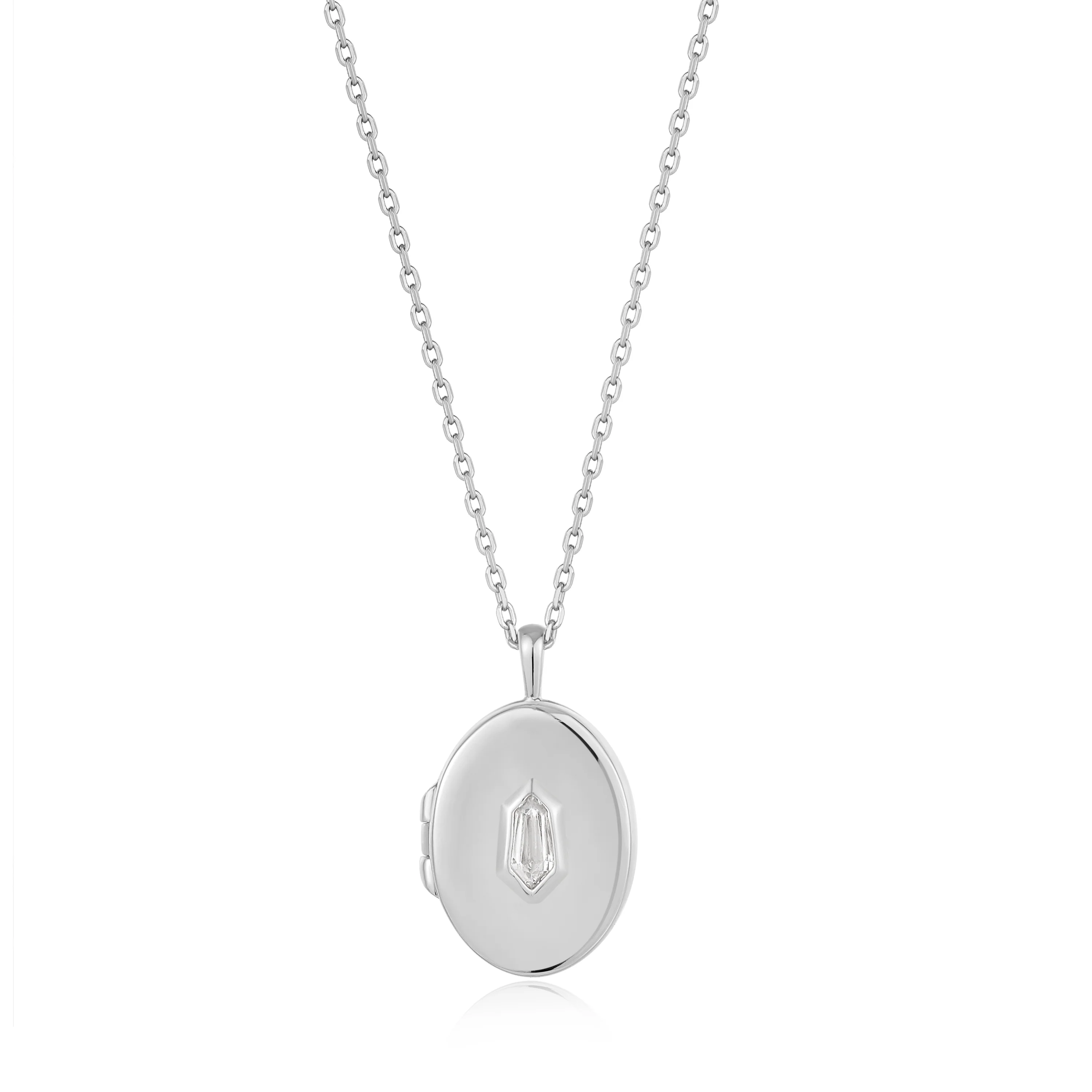 Ania Haie Silver Locket Pendant Necklace