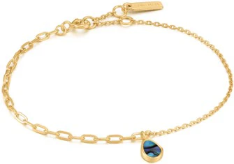 Ania Haie Tidal Abalone Mixed Link Bracelet
