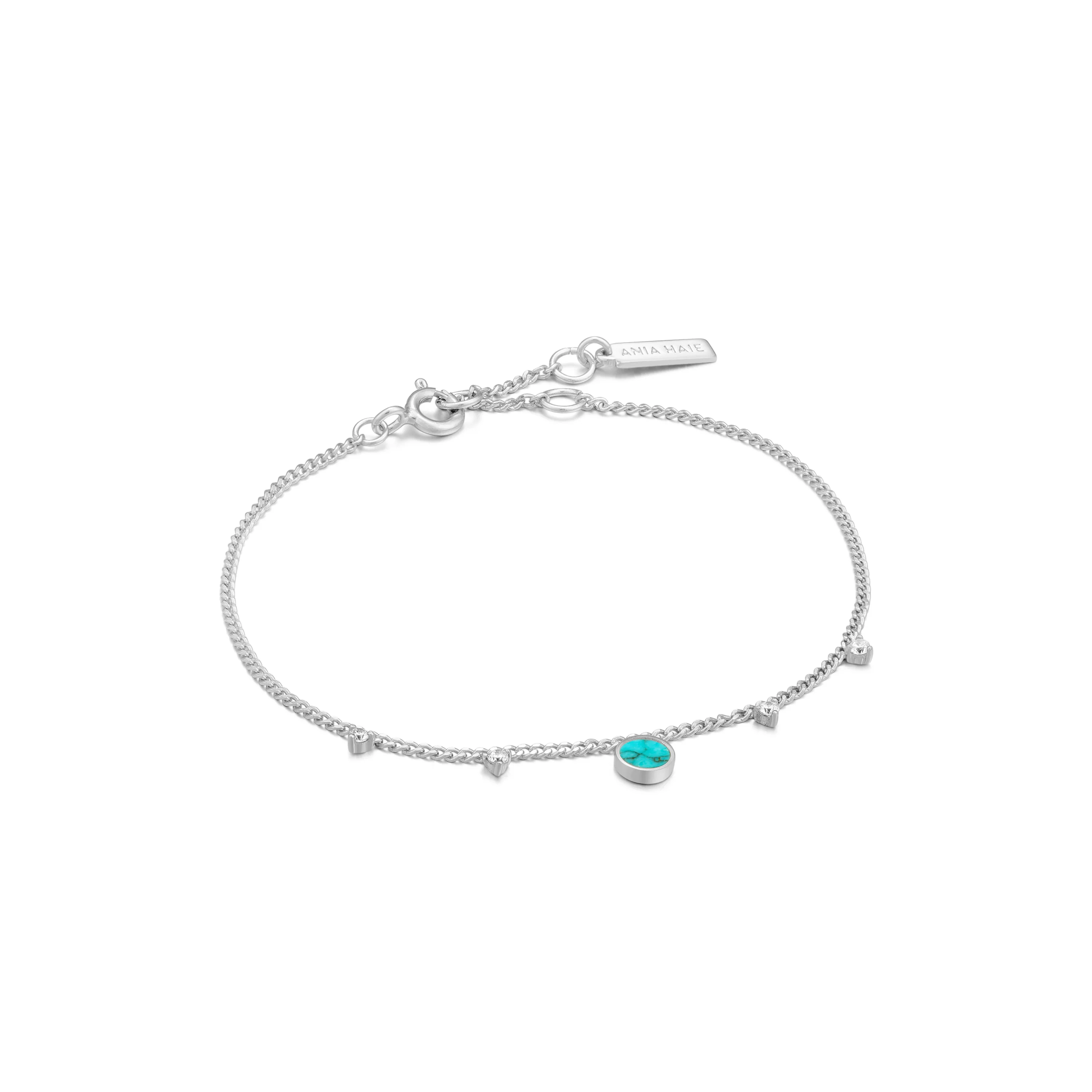 Ania Haie Turquoise Drop Disc Bracelet