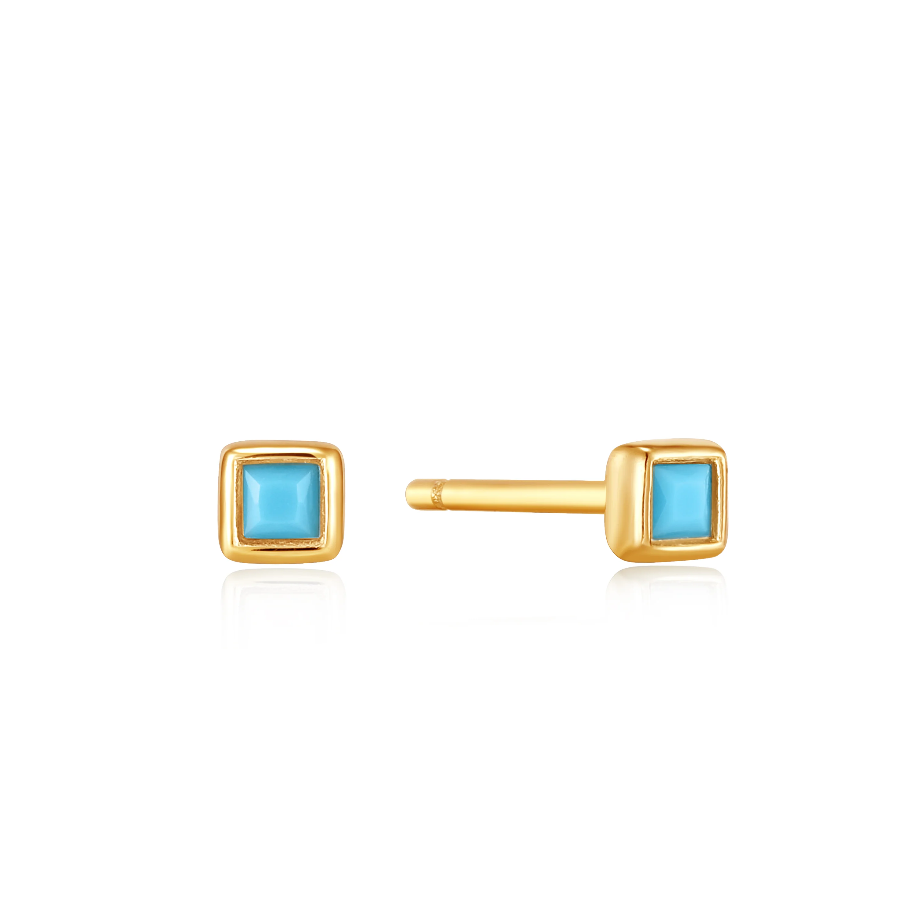 Ania Haie Turquoise Square Stud Earrings