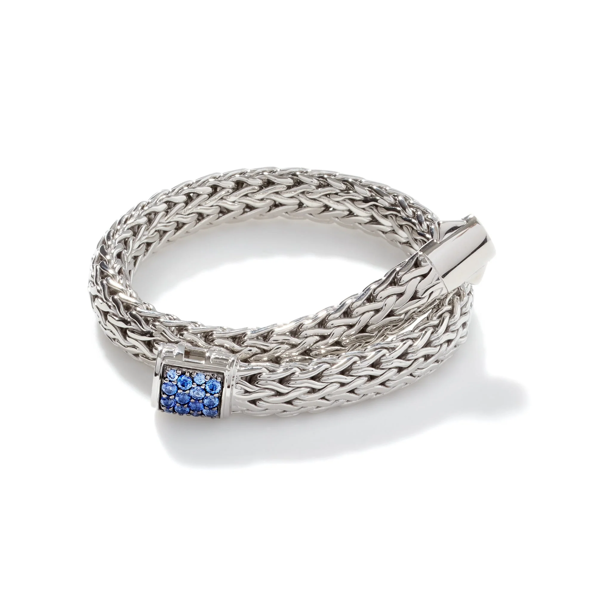 John Hardy Sterling Silver Icon Bracelet With Sapphires - Image 3
