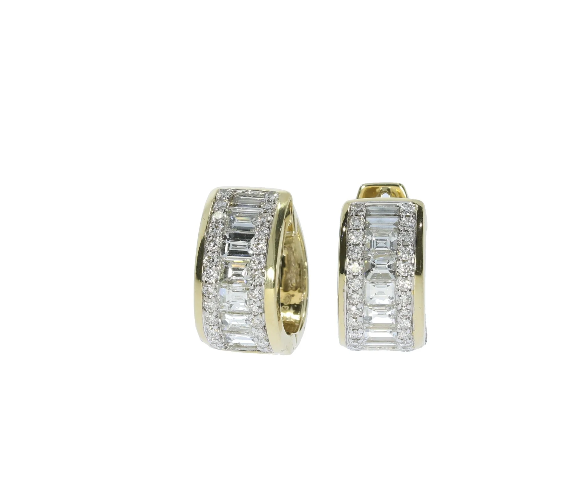 Diamond Huggie Earrings