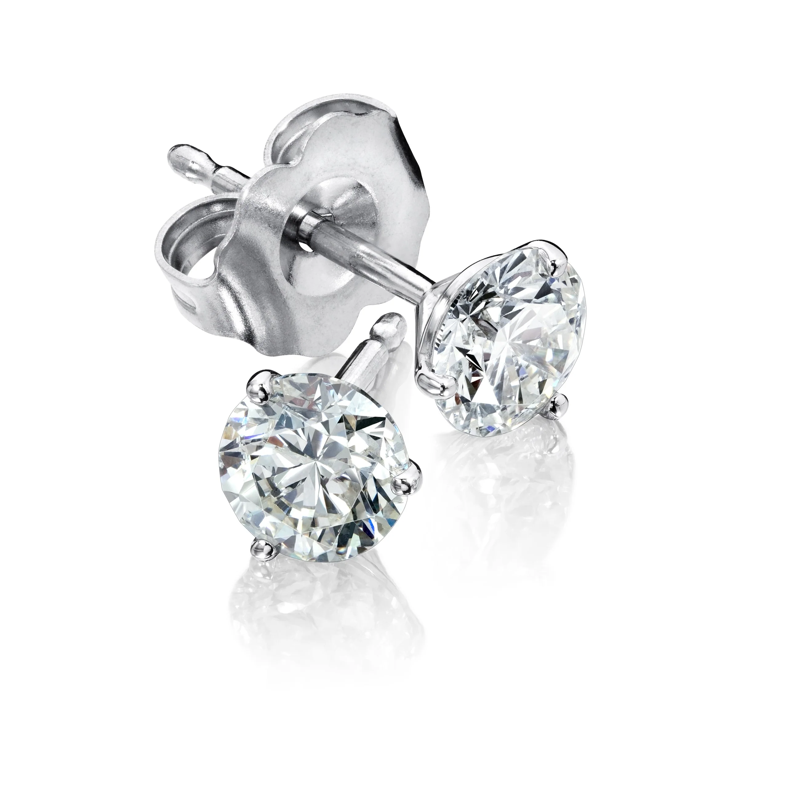 Diamond Stud Earrings - Image 3