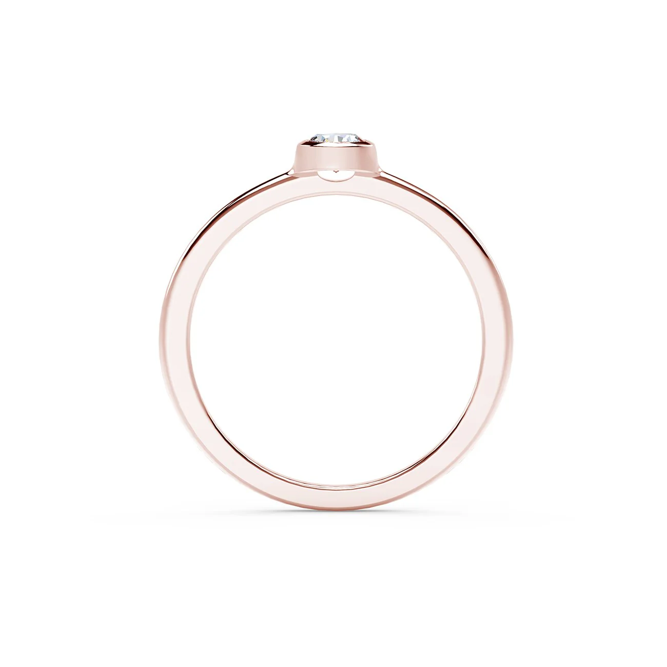 Forevermark Tribute Collection Classic Bezel Stackable Ring - Image 3