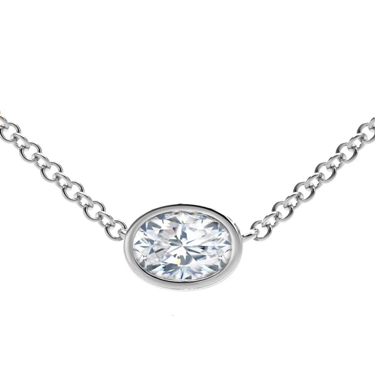 Forevermark Tribute Collection Oval Diamond Necklace