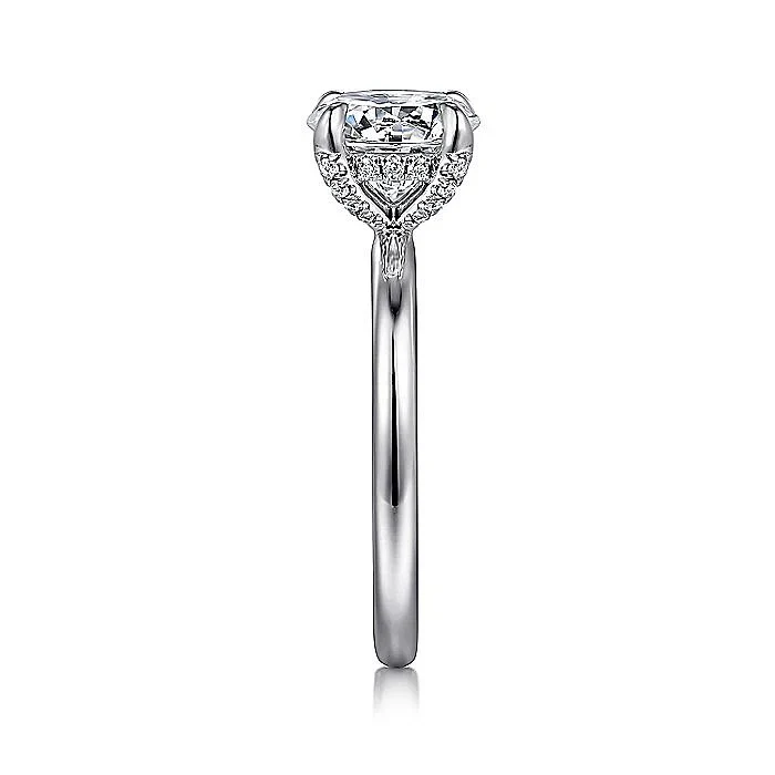 Gabiel & Co. White Gold Round Semi-Mount Engagement Ring - Image 4