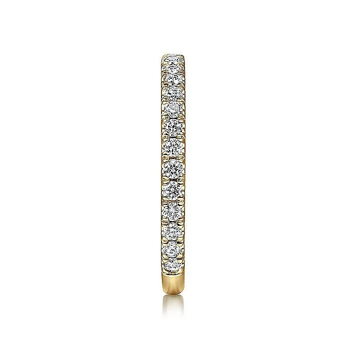 Gabriel & Co. 14 Karat Yellow Gold Diamond Stackable Ring - Image 3