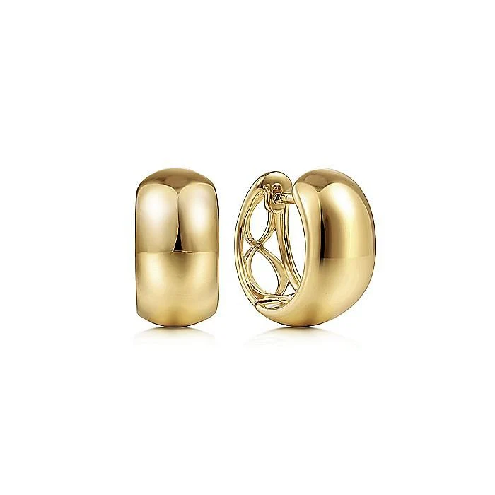 Gabriel & Co. 14 Karat Yellow Gold Huggies