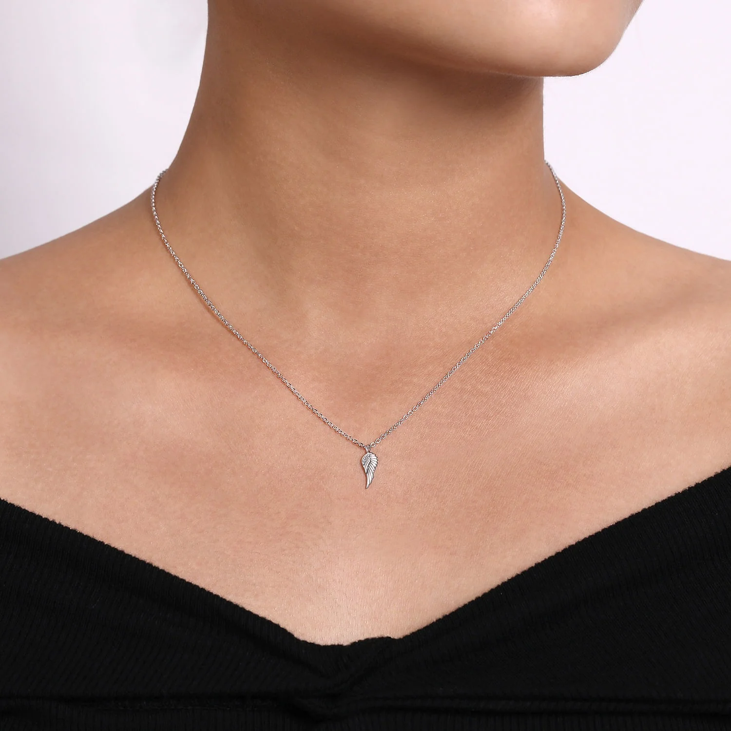 Gabriel & Co. Angel Wing Pendant - Image 2