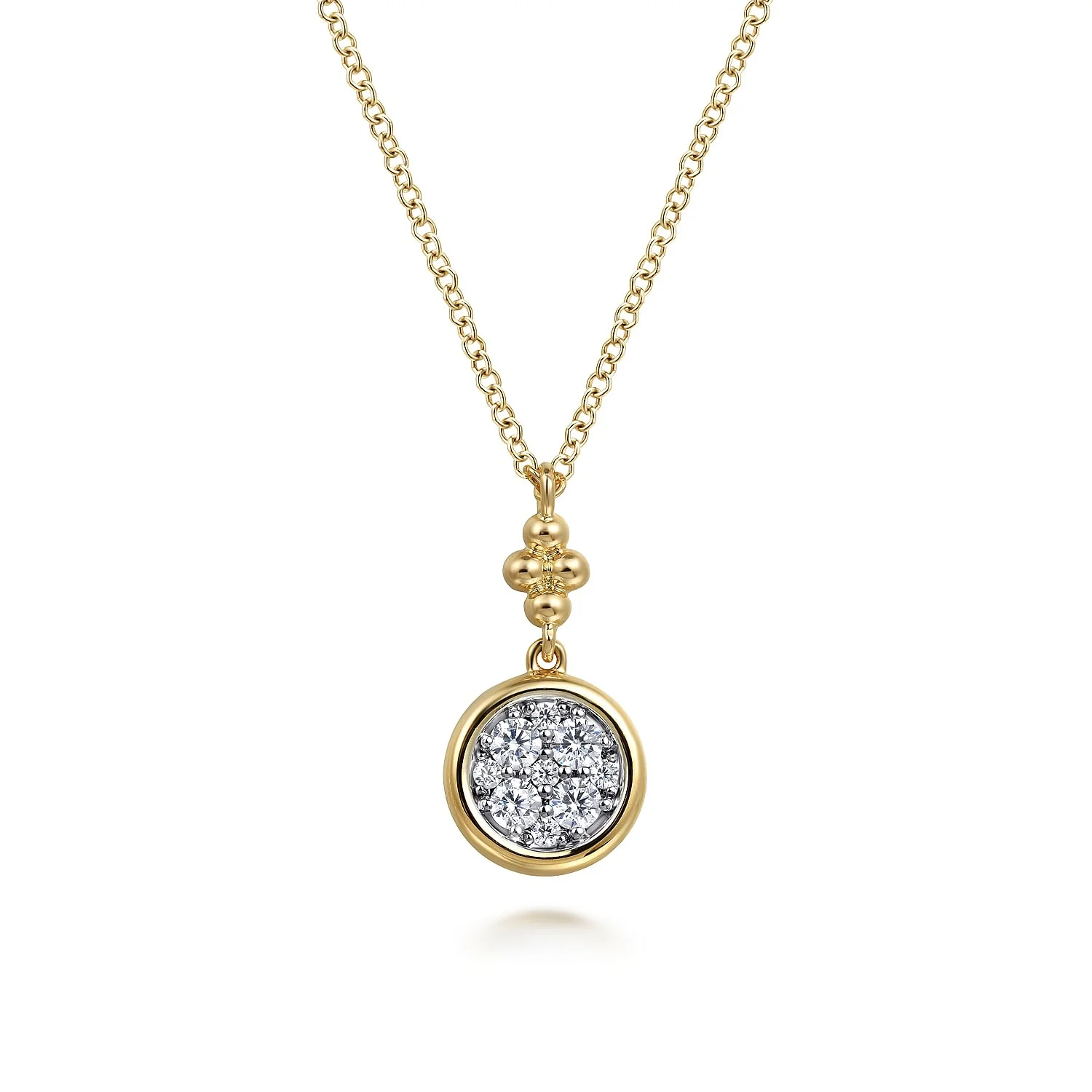 Gabriel & Co. Diamond Cluster Pendant