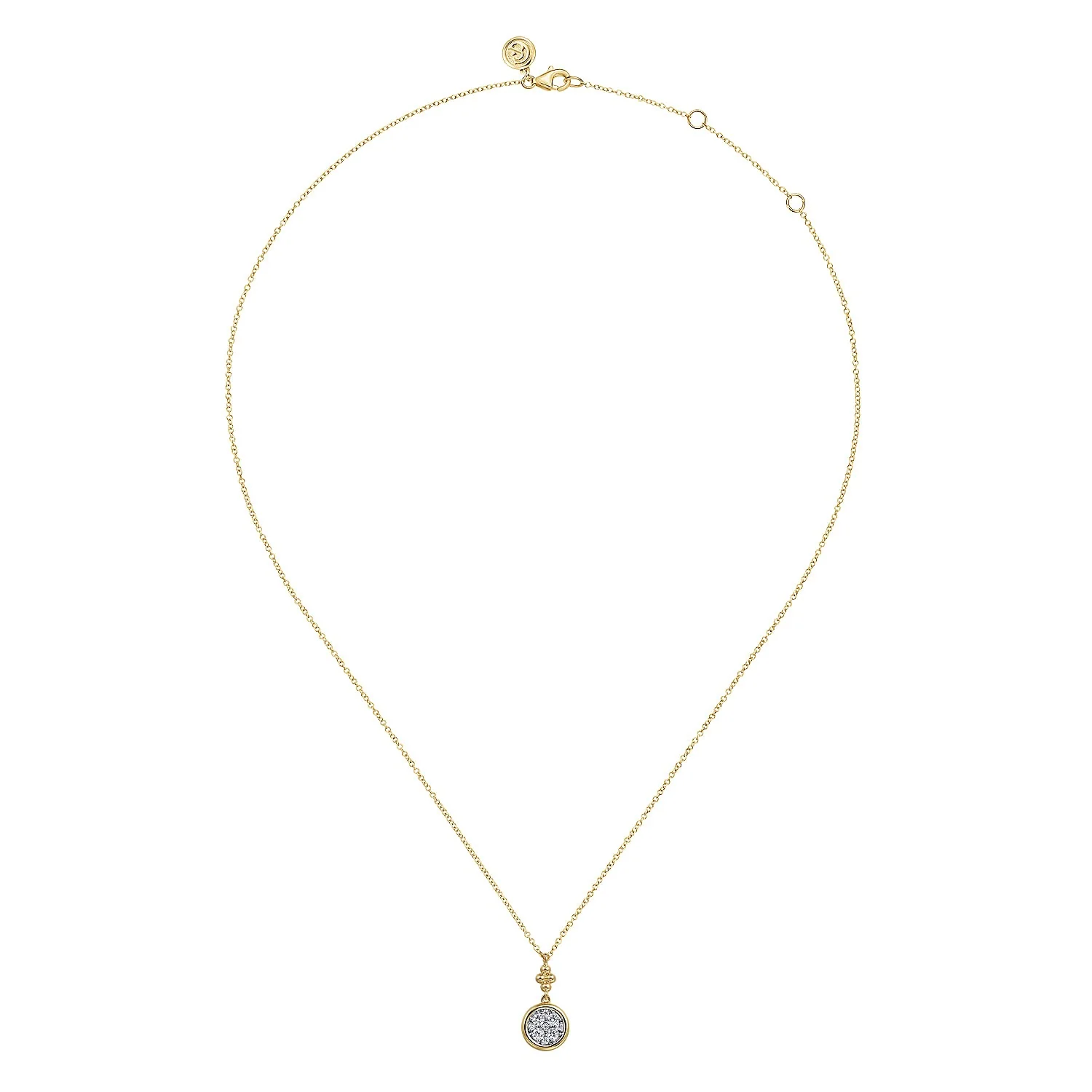 Gabriel & Co. Diamond Cluster Pendant - Image 2