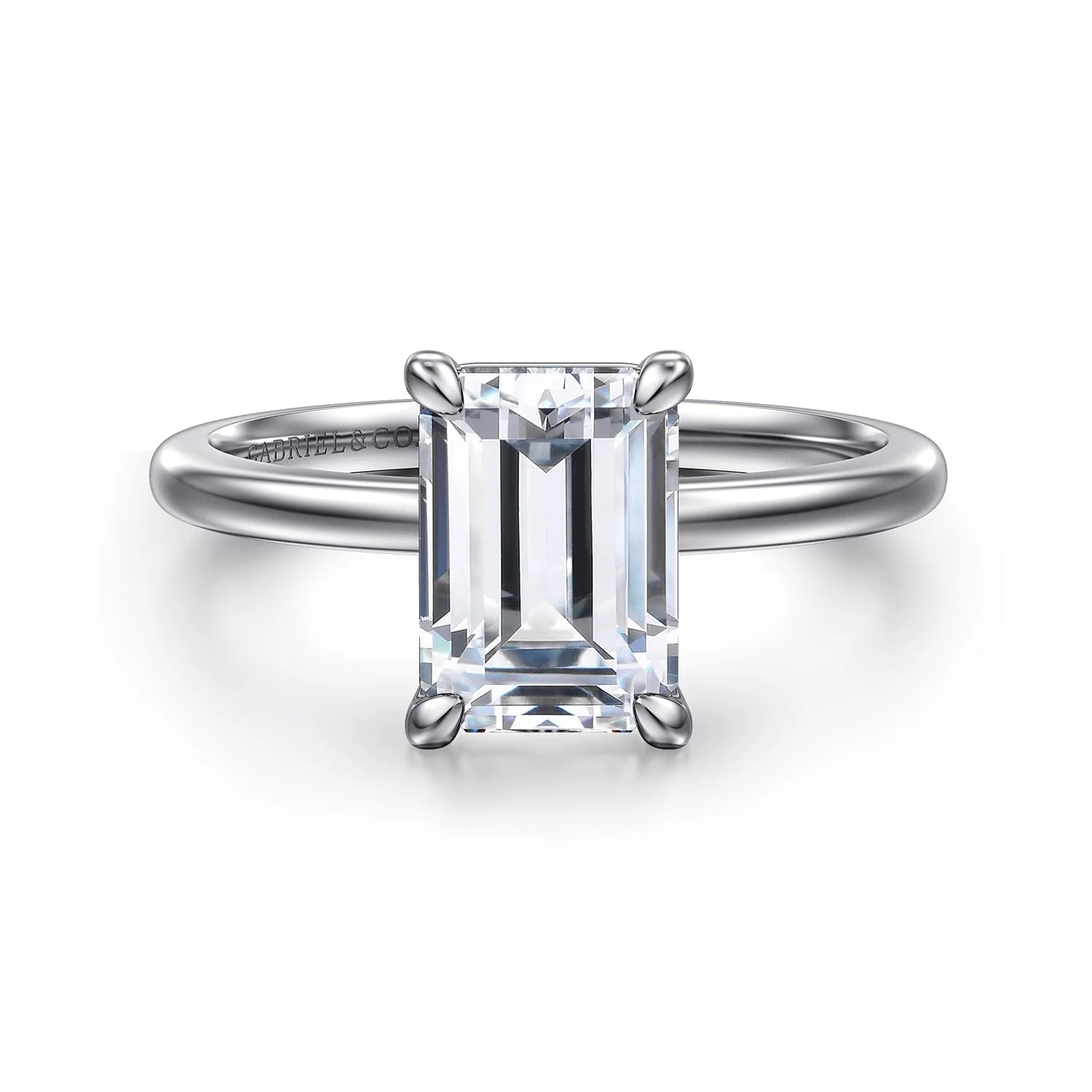 Gabriel & Co. Emerald Cut Engagement Ring