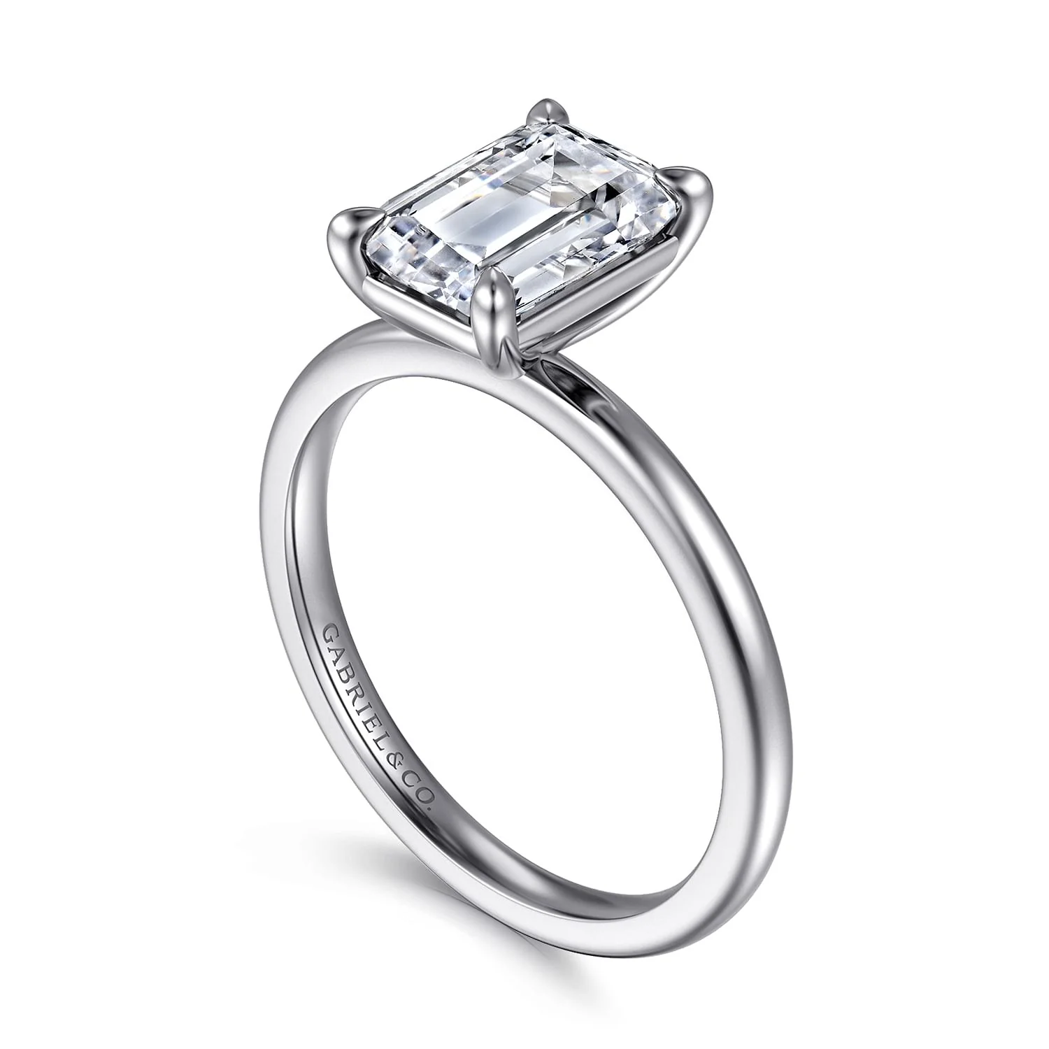 Gabriel & Co. Emerald Cut Engagement Ring - Image 3