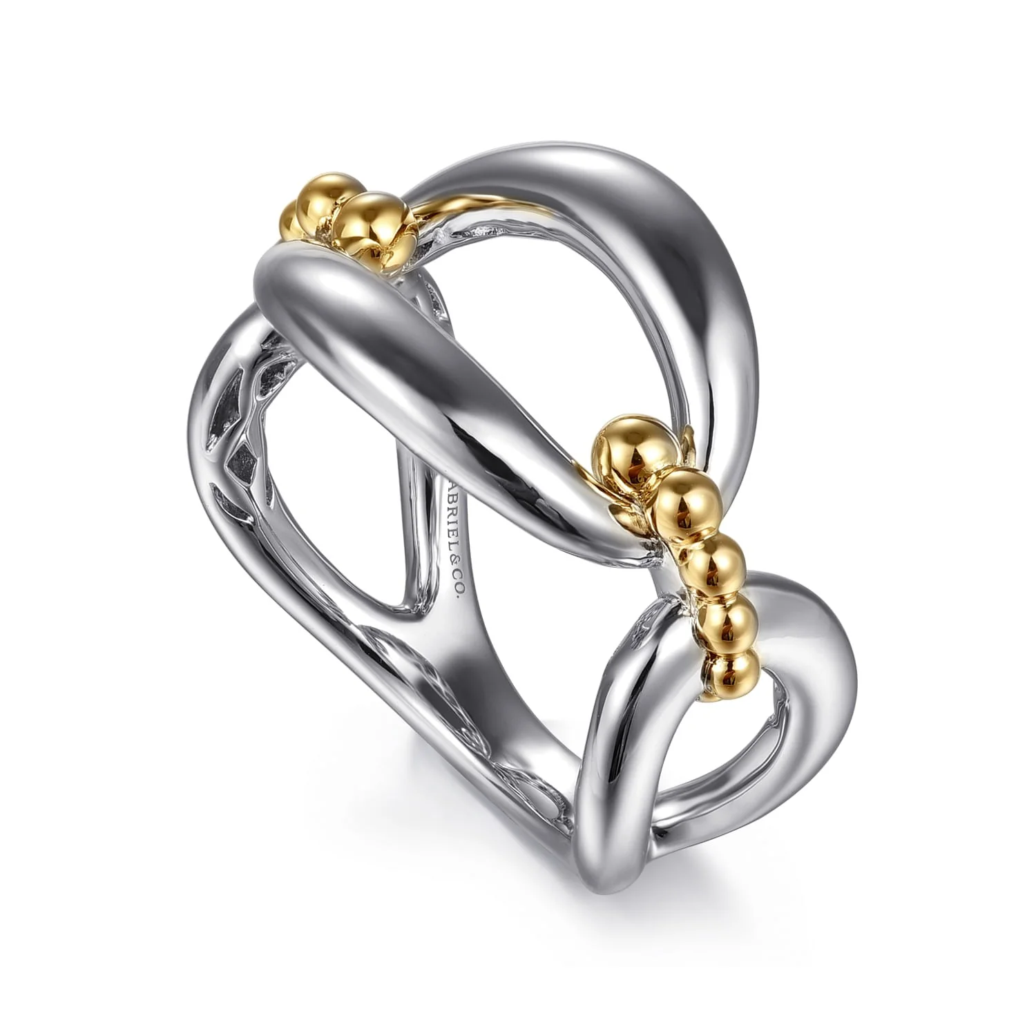 Gabriel & Co. Gold and Silver Ring - Image 3