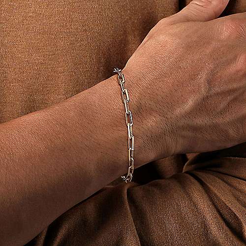 Gabriel & Co. Gold Fancy Link Bracelet - Image 3