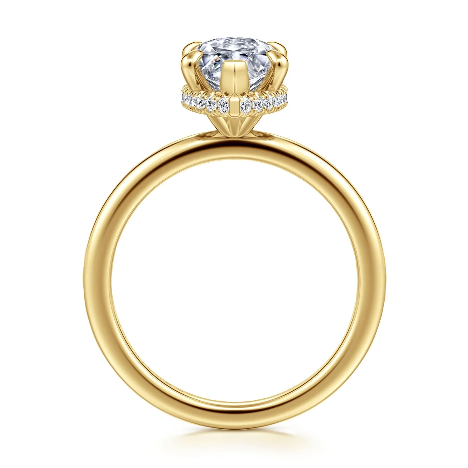 Gabriel & Co. Marquise Semi-Mount Engagement Ring - Image 2