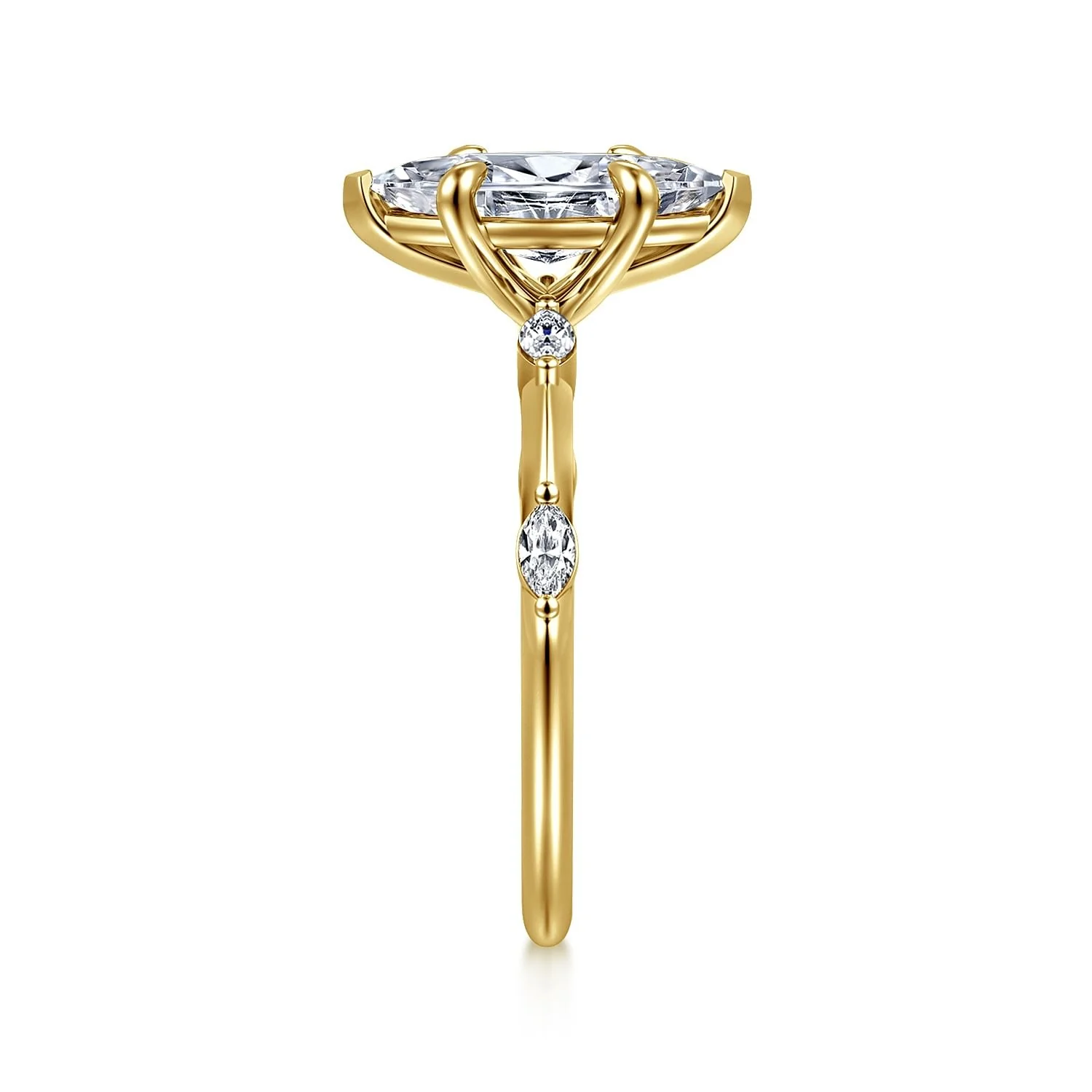 Gabriel & Co. Marquise Semi-Mount Engagement Ring - Image 4