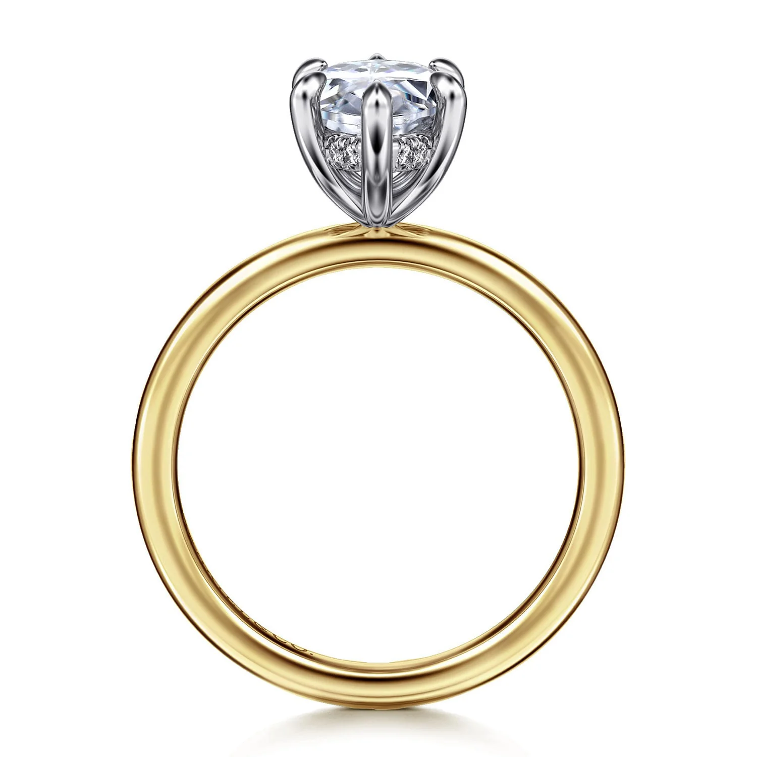 Gabriel & Co. Marquise Semi-Mount Engagement Ring - Image 2