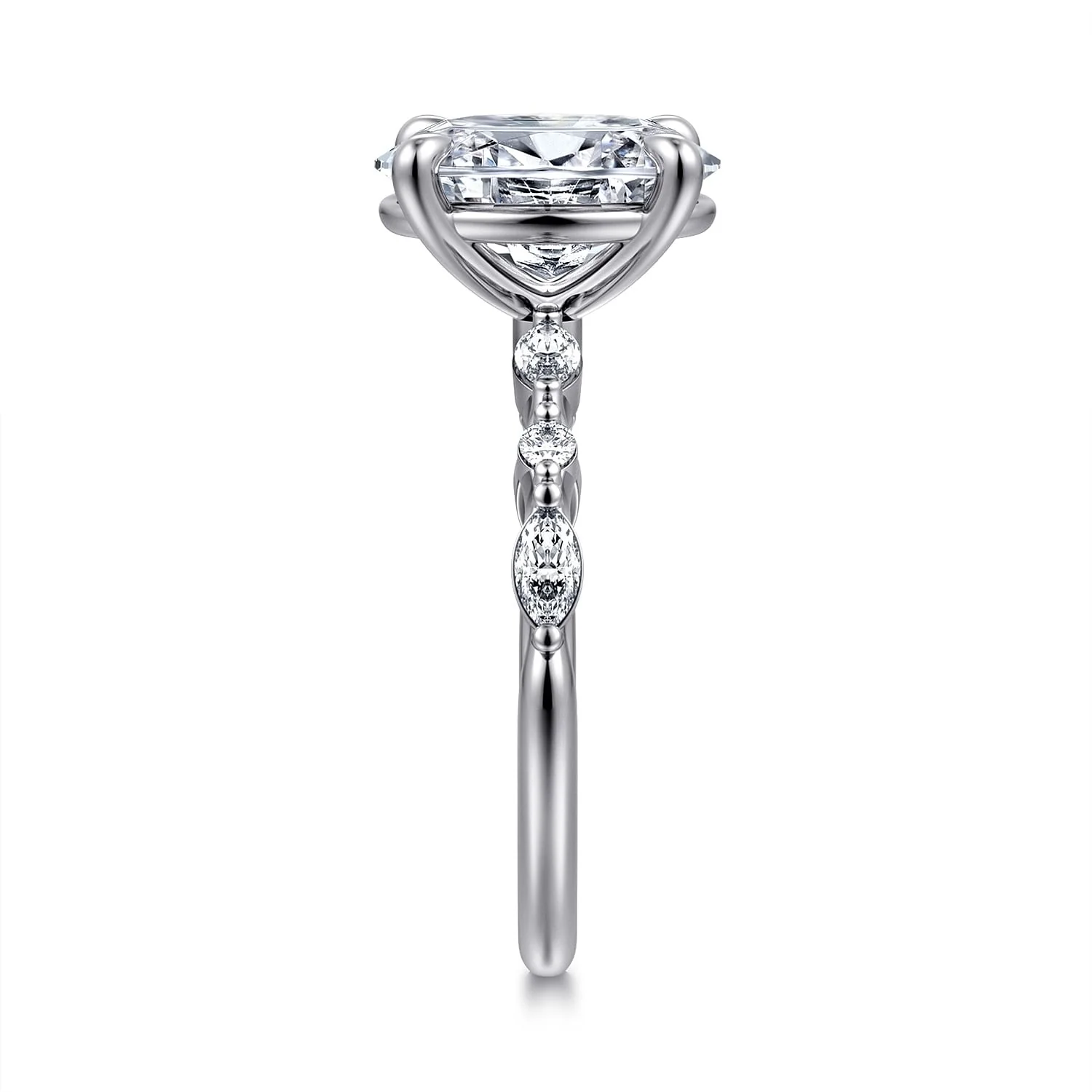 Gabriel & Co. Oval Cut Semi-Mount Engagement Ring - Image 4