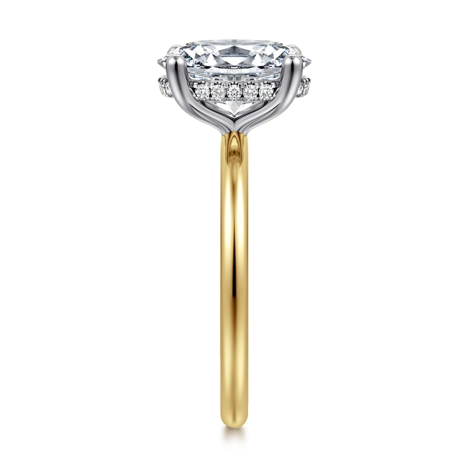 Gabriel & Co. Oval Semi-Mount Engagement Ring - Image 4