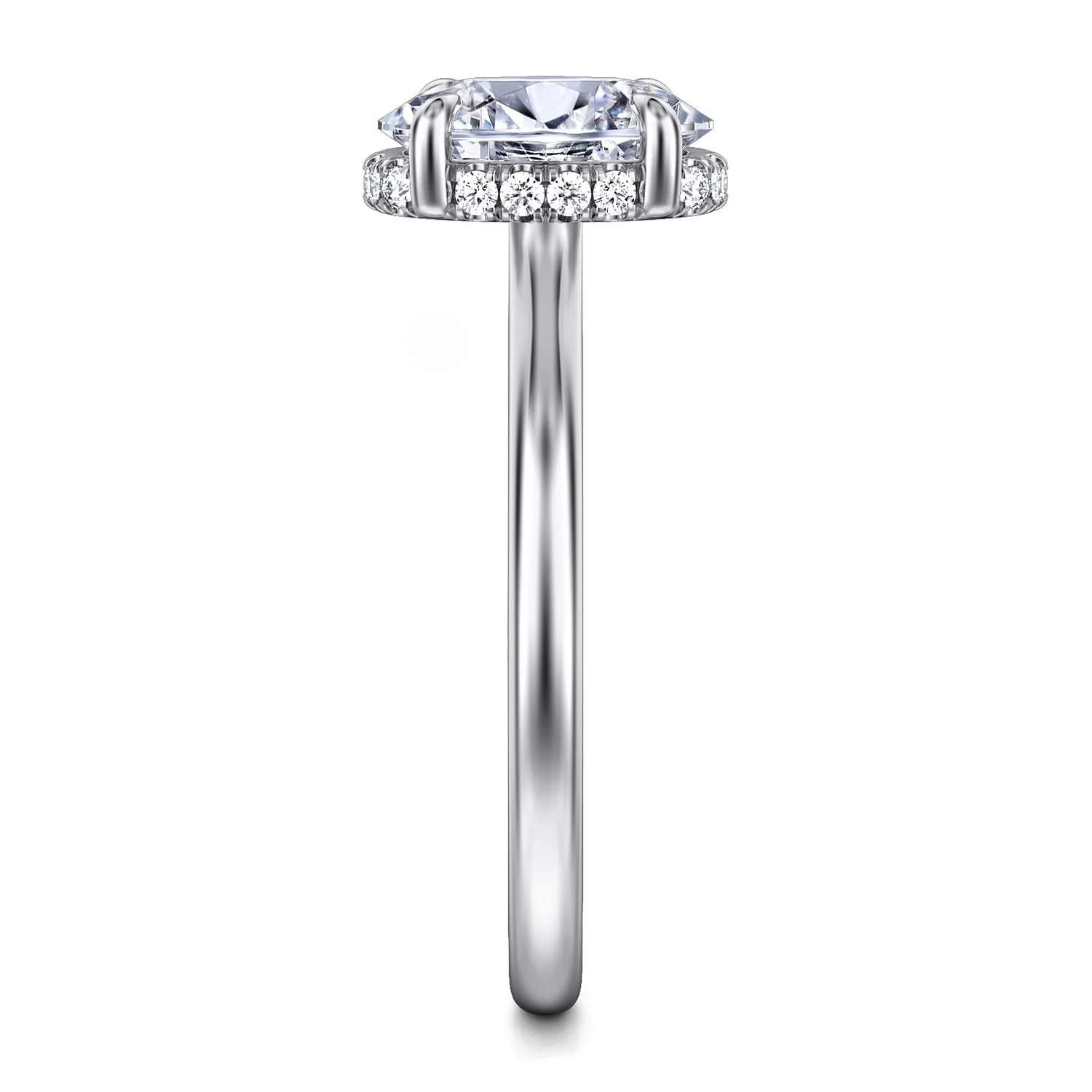 Gabriel & Co. Oval Semi-Mount Engagement Ring - Image 4