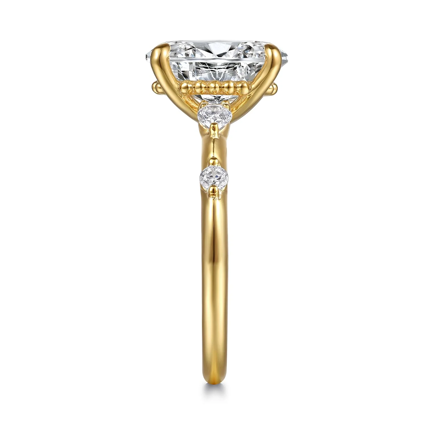 Gabriel & Co. Oval Semi-Mount Engagement Ring - Image 4