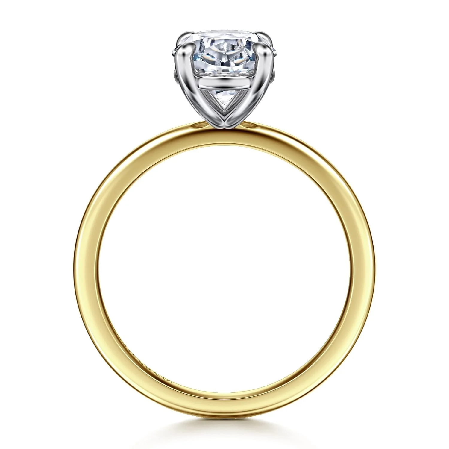 Gabriel & Co. Oval Semi-Mount Engagement Ring - Image 2