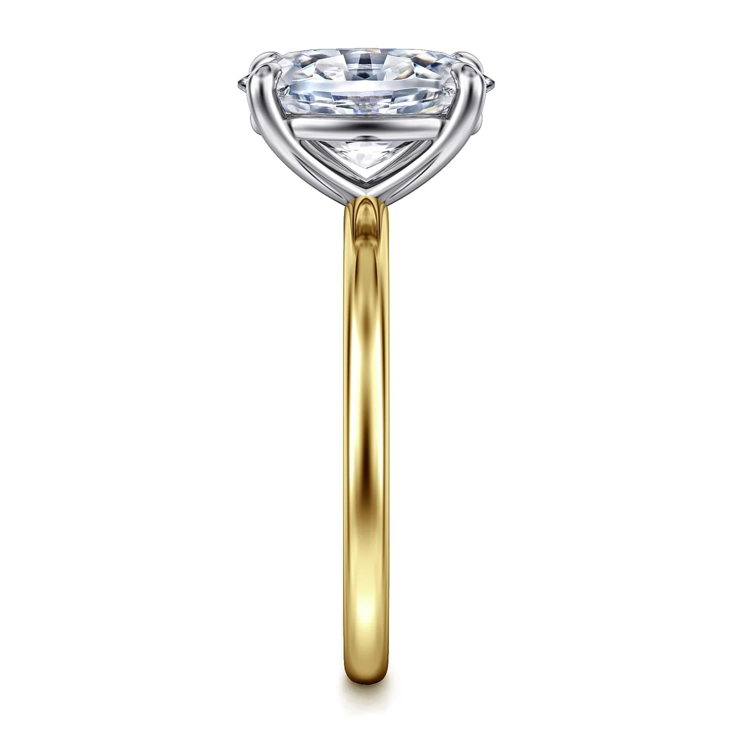 Gabriel & Co. Oval Semi-Mount Engagement Ring - Image 4