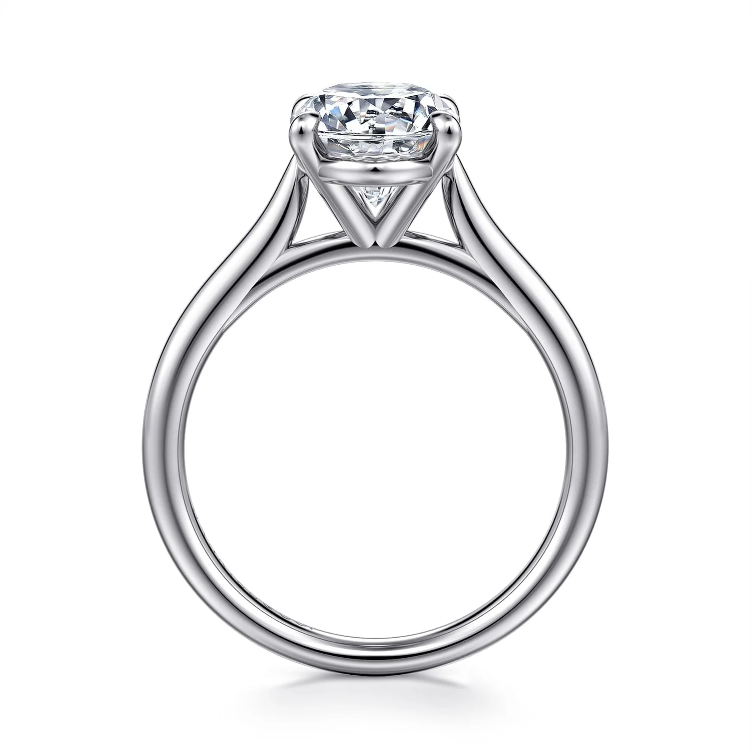 Gabriel & Co. Oval Semi-Mount Engagement Ring - Image 2