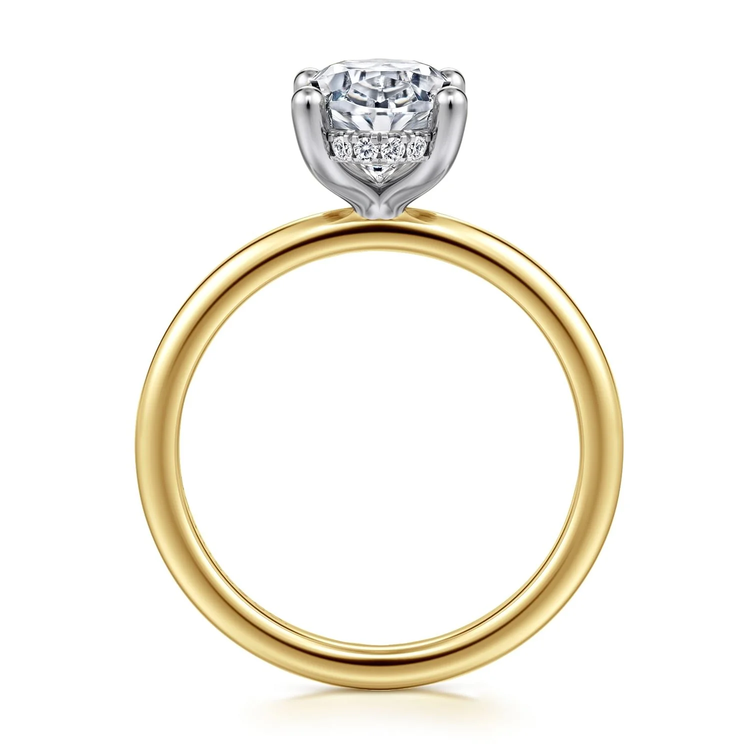 Gabriel & Co. Oval Semi-Mount Engagement Ring - Image 2