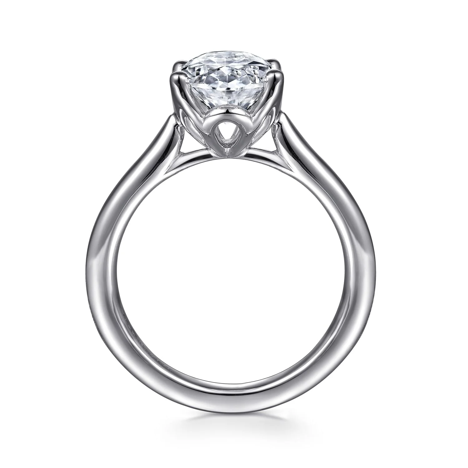 Gabriel & Co. Oval Semi-Mount Engagement Ring - Image 2