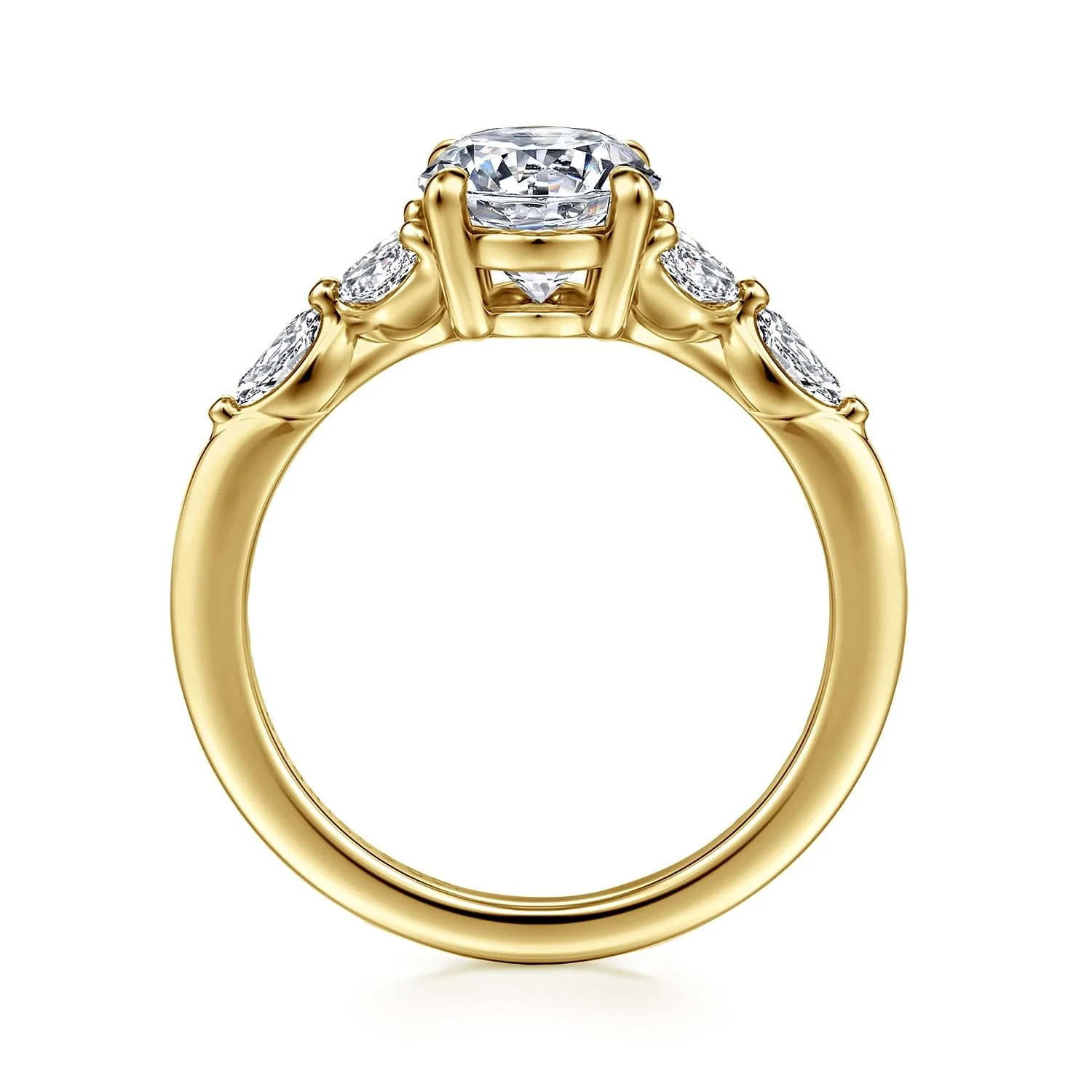 Gabriel & Co. Oval Semi-Mount Engagement Ring - Image 2