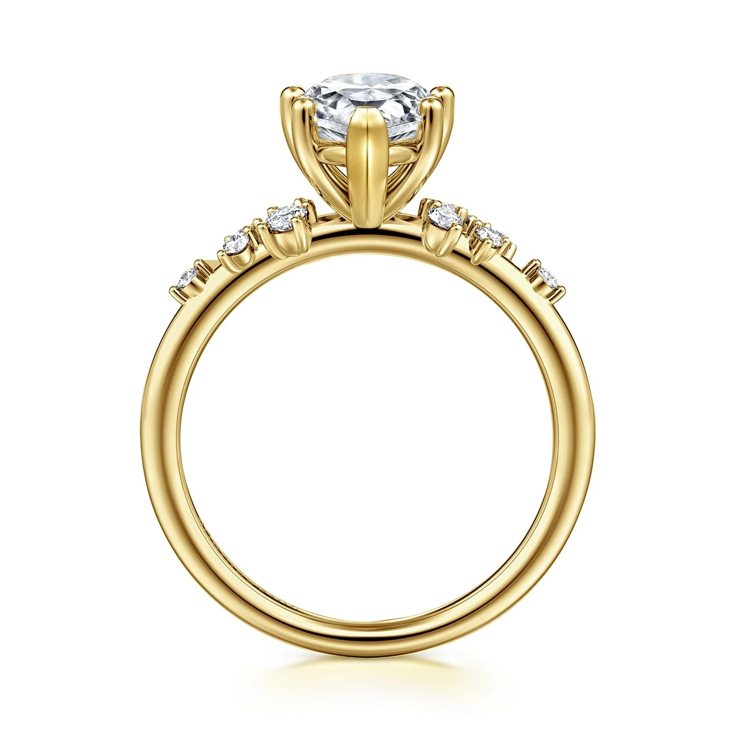 Gabriel & Co. Pear Semi-Mount Engagement Ring - Image 2