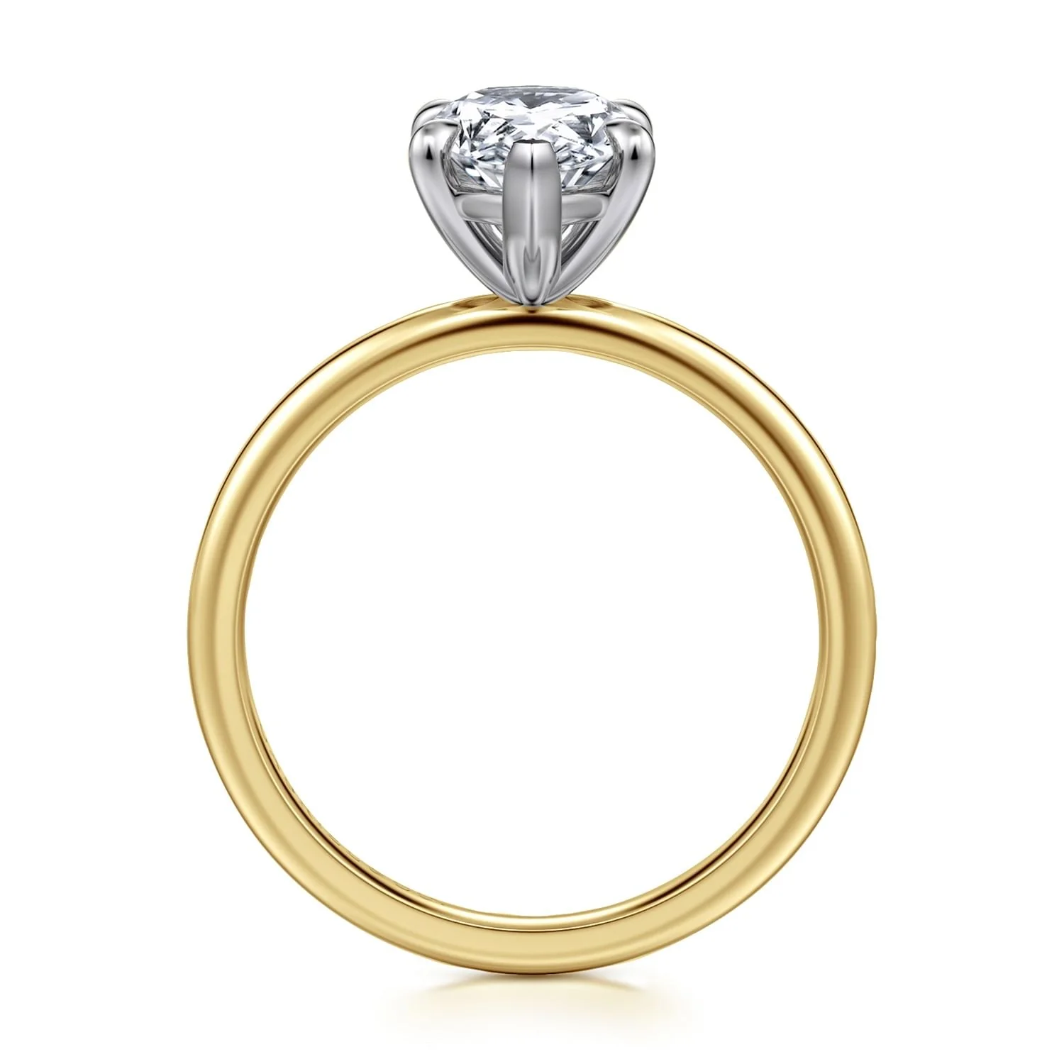 Gabriel & Co. Pear Semi-Mount Engagement Ring - Image 2