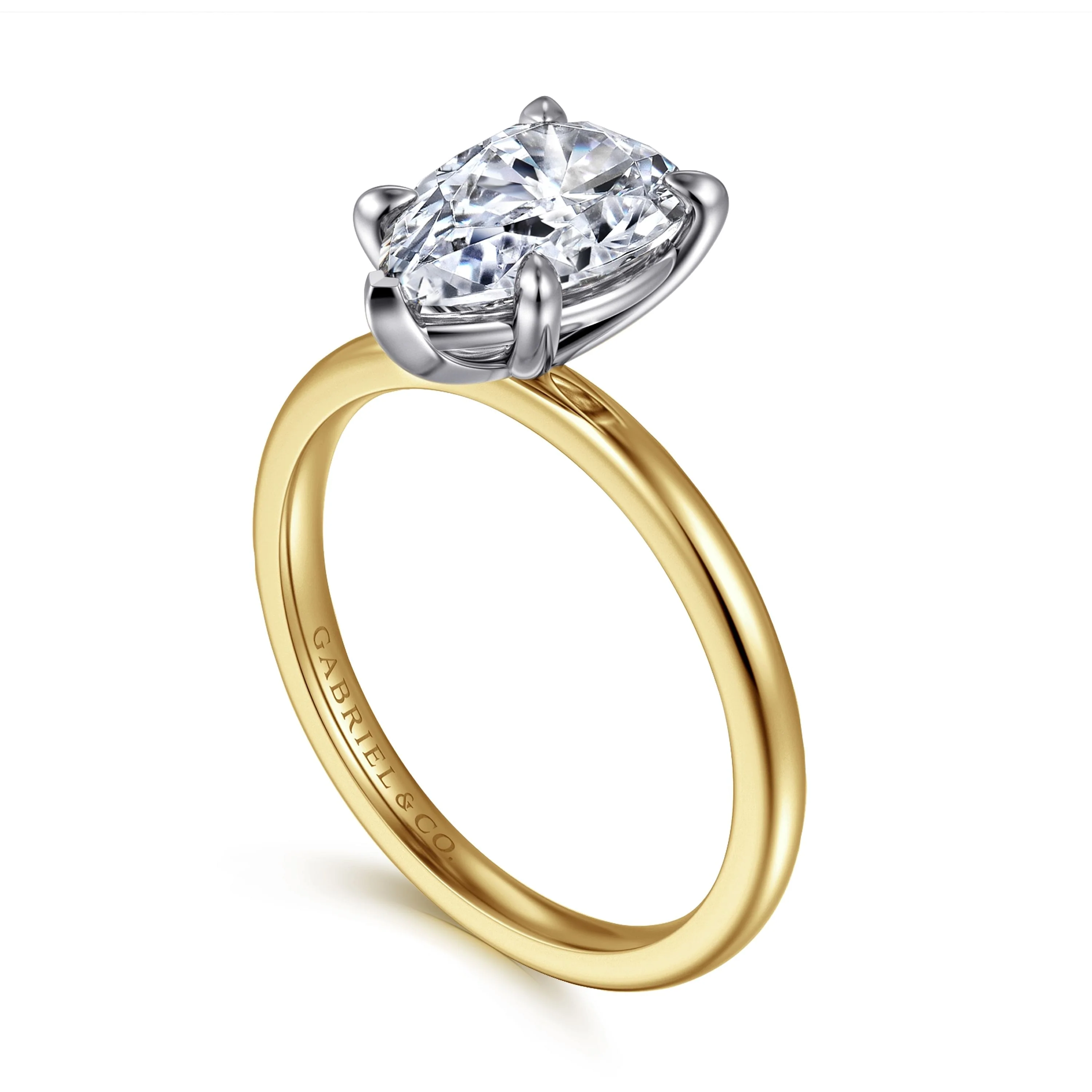 Gabriel & Co. Pear Semi-Mount Engagement Ring - Image 3