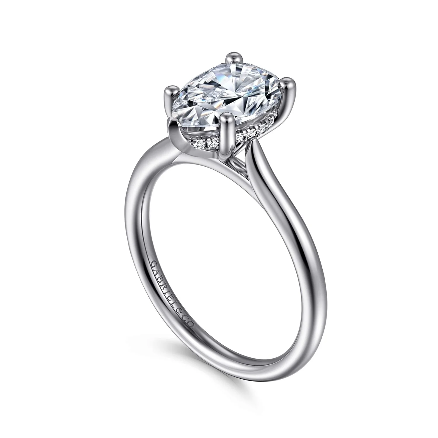 Gabriel & Co. Pear Semi-Mount Engagement Ring - Image 3