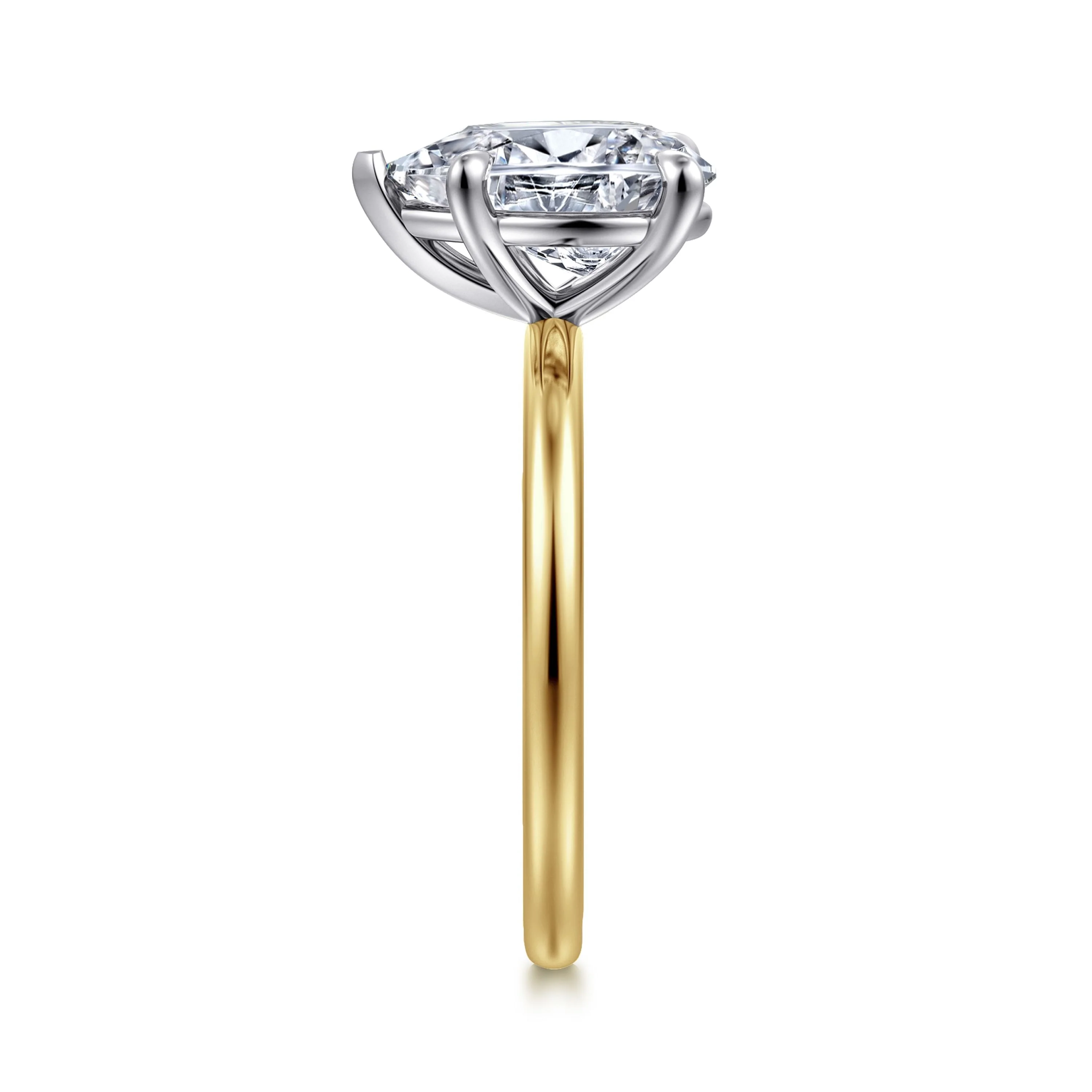 Gabriel & Co. Pear Semi-Mount Engagement Ring - Image 4