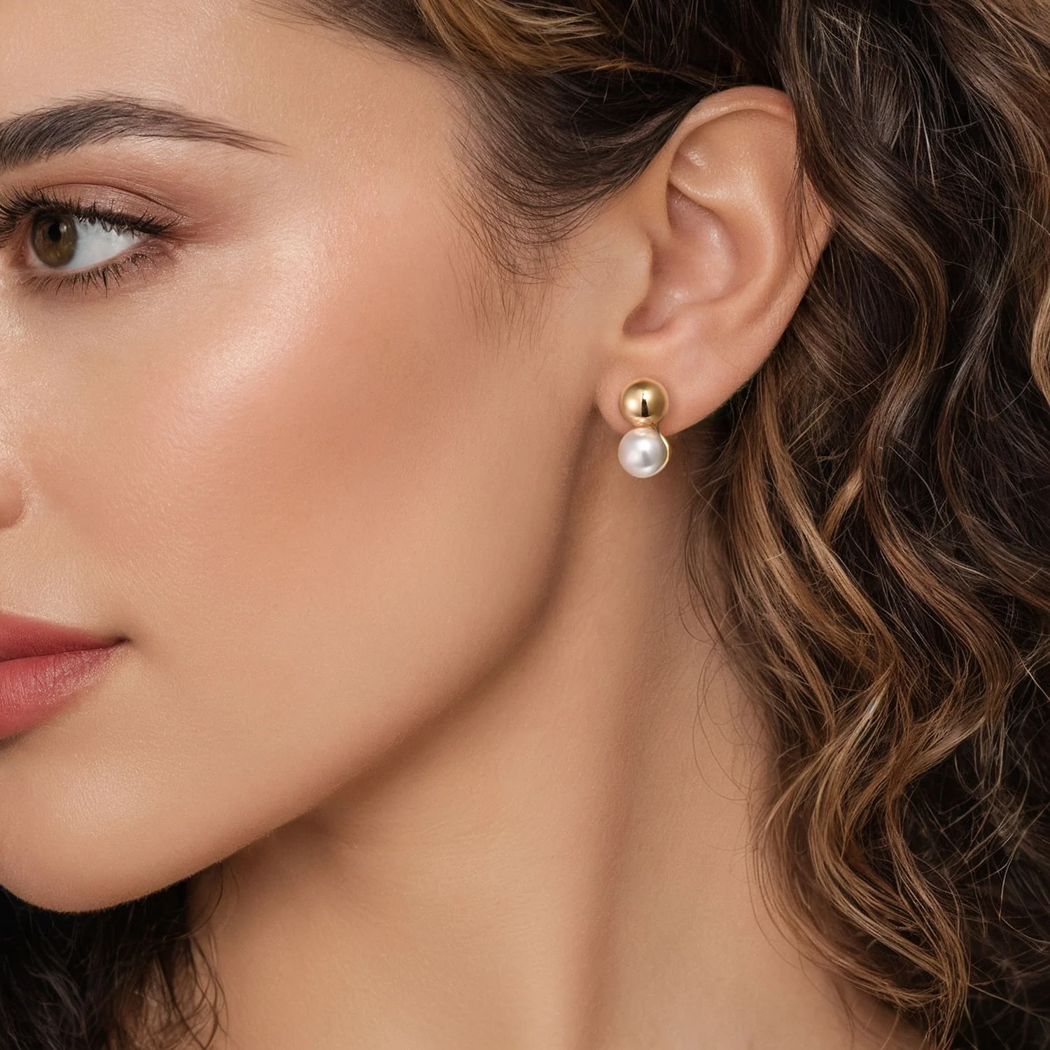 Gabriel & Co. Pearl Earrings - Image 2