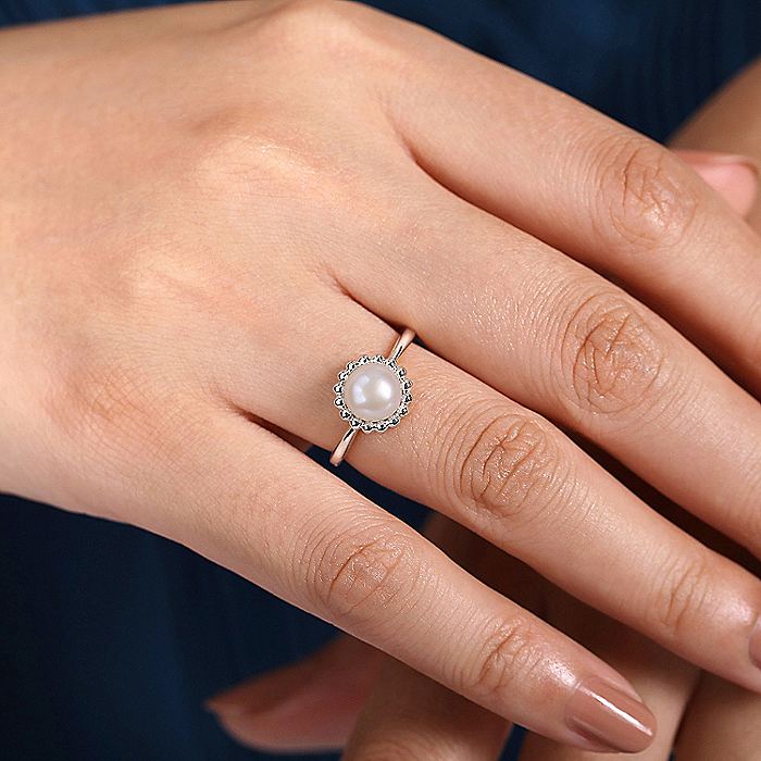 Gabriel & Co. Pearl Ring - Image 5