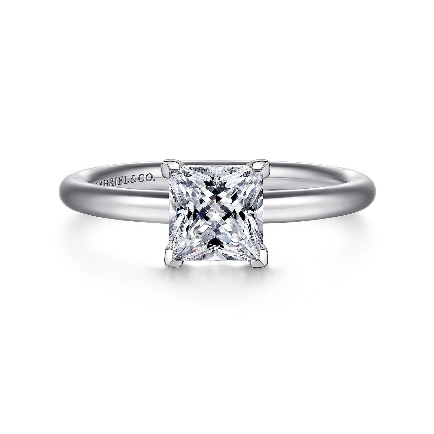 Gabriel & Co. Princess Cut Semi-Mount Engagement Ring