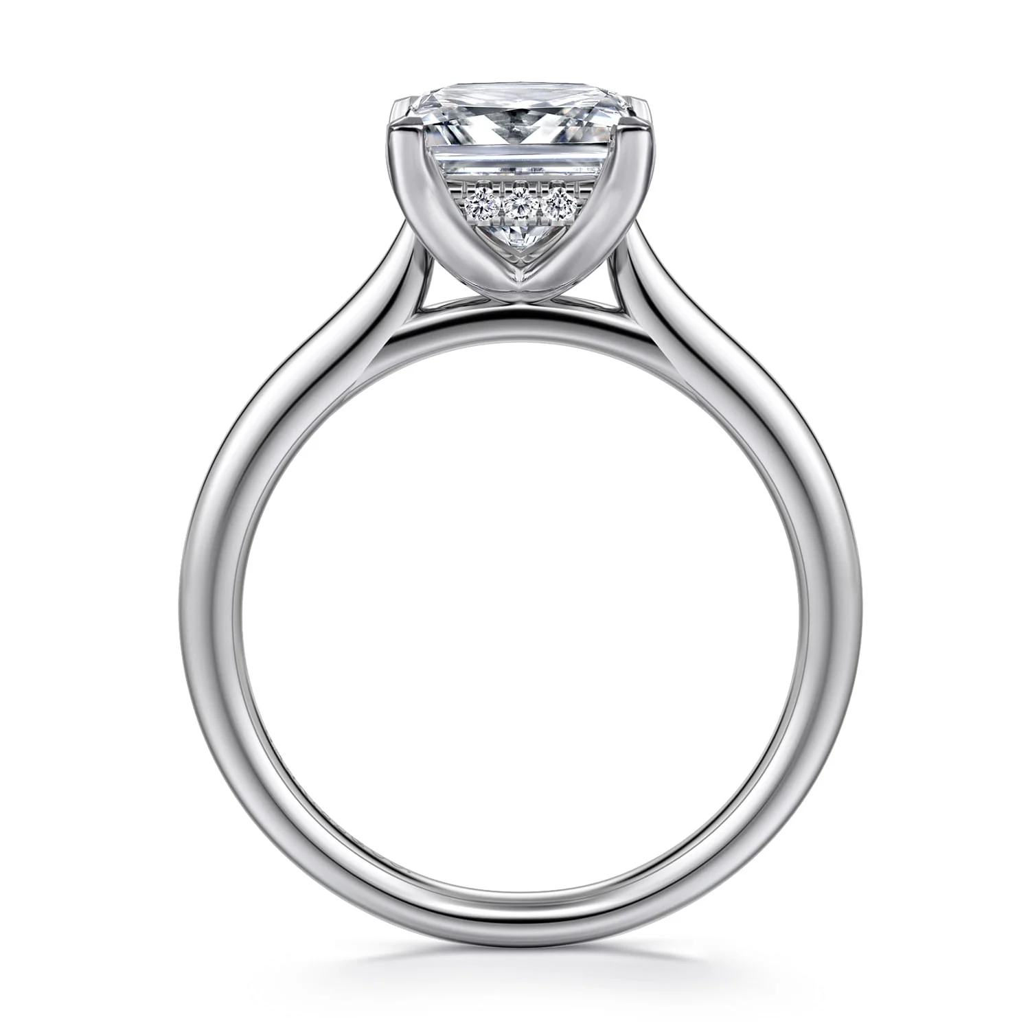 Gabriel & Co. Princess Cut Semi-Mount Engagement Ring - Image 2