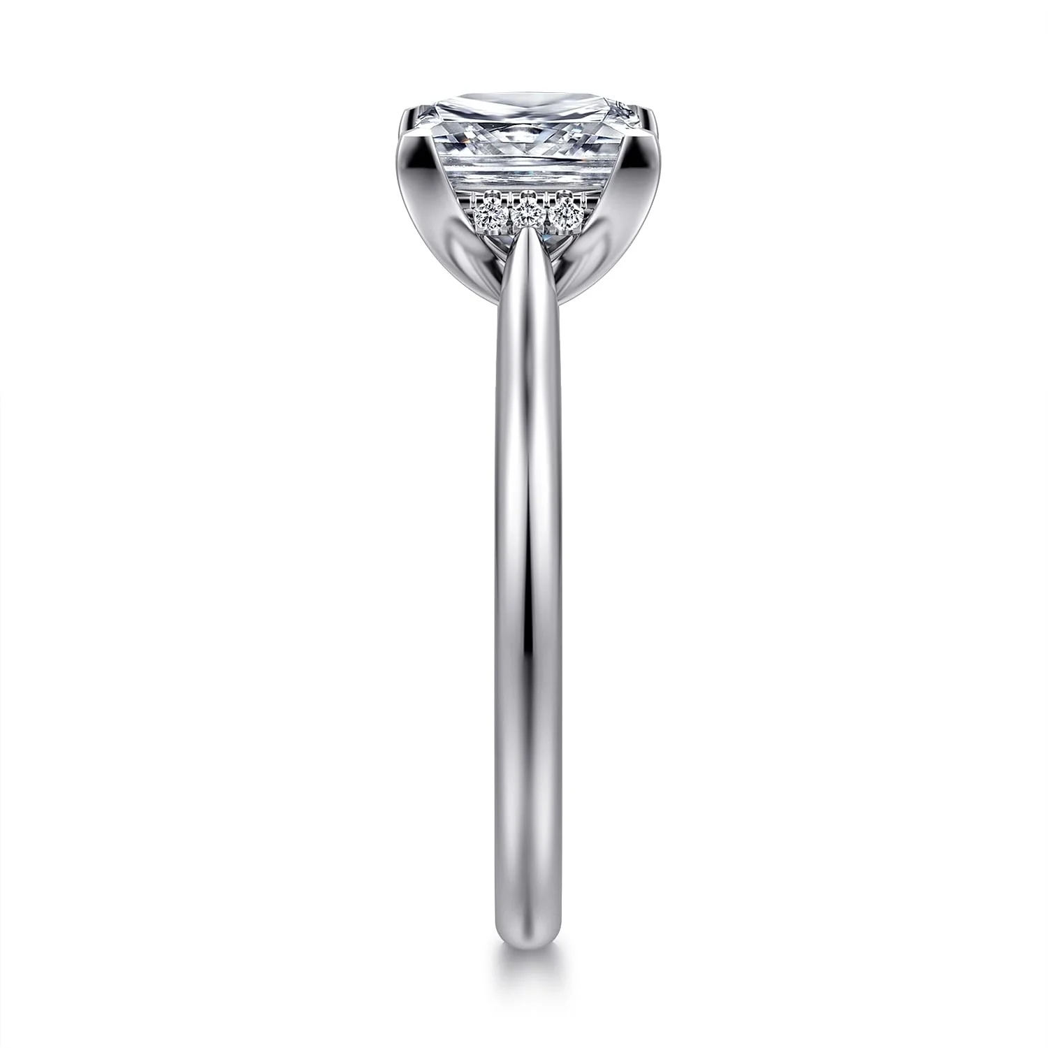 Gabriel & Co. Princess Cut Semi-Mount Engagement Ring - Image 4