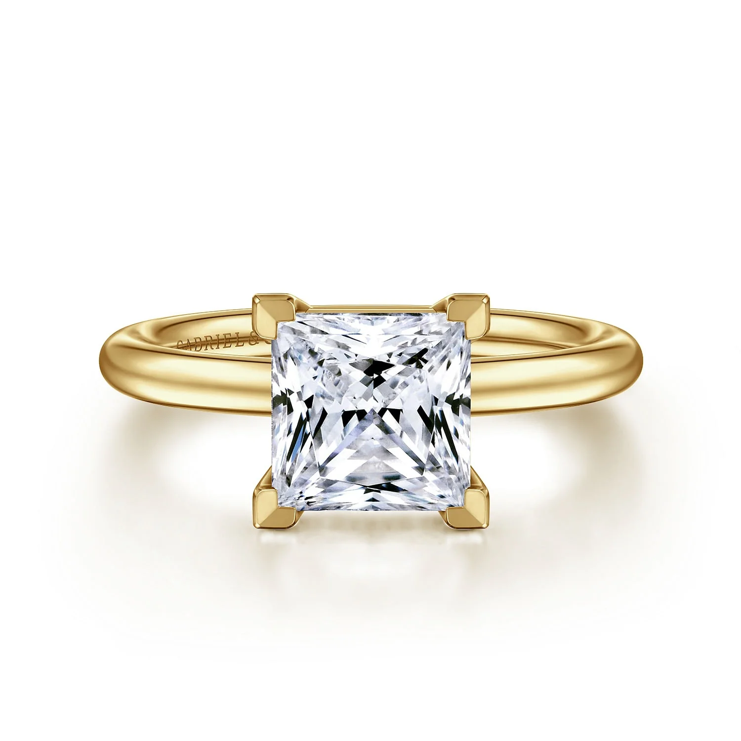 Gabriel & Co. Princess Cut Semi-Mount Ring