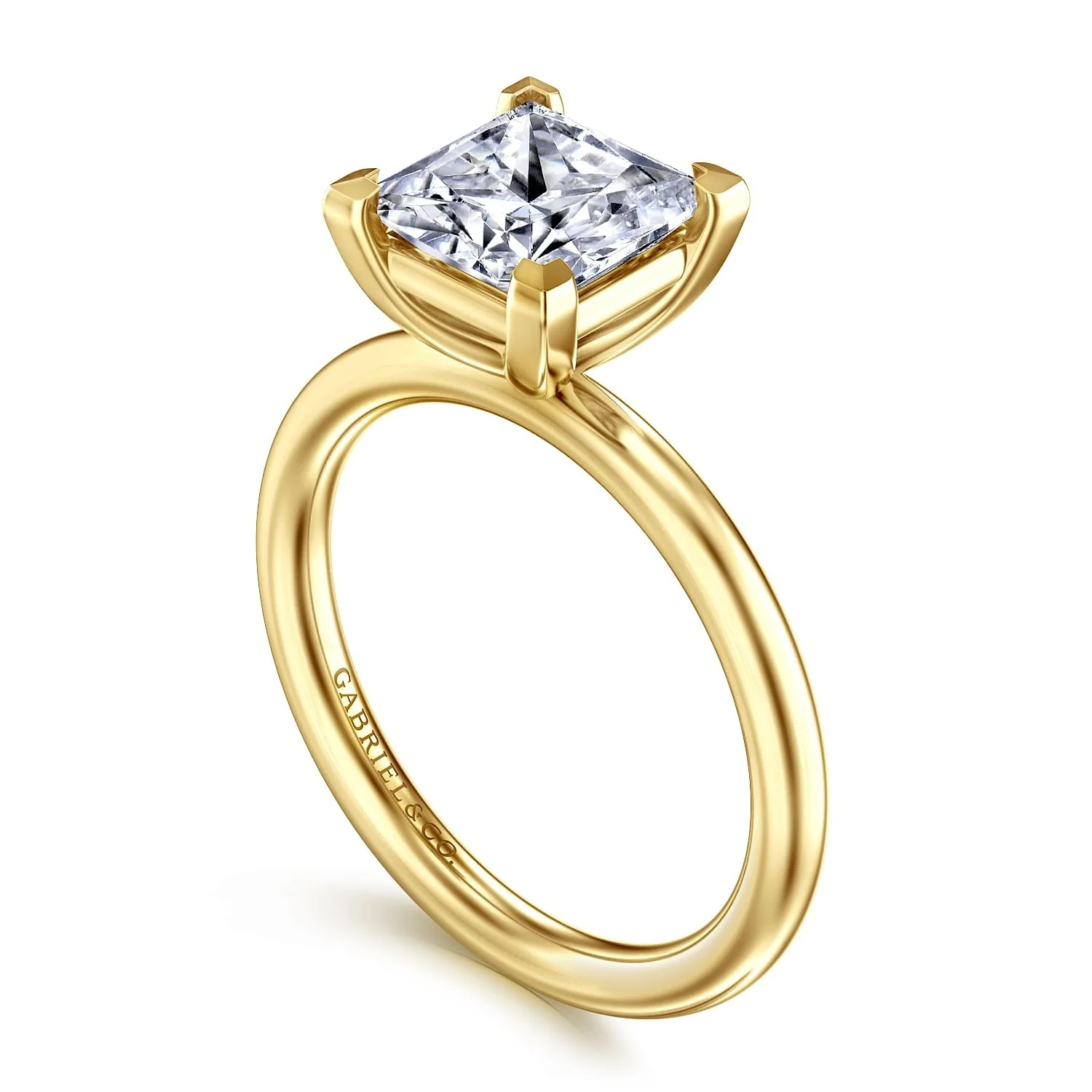 Gabriel & Co. Princess Cut Semi-Mount Ring - Image 3