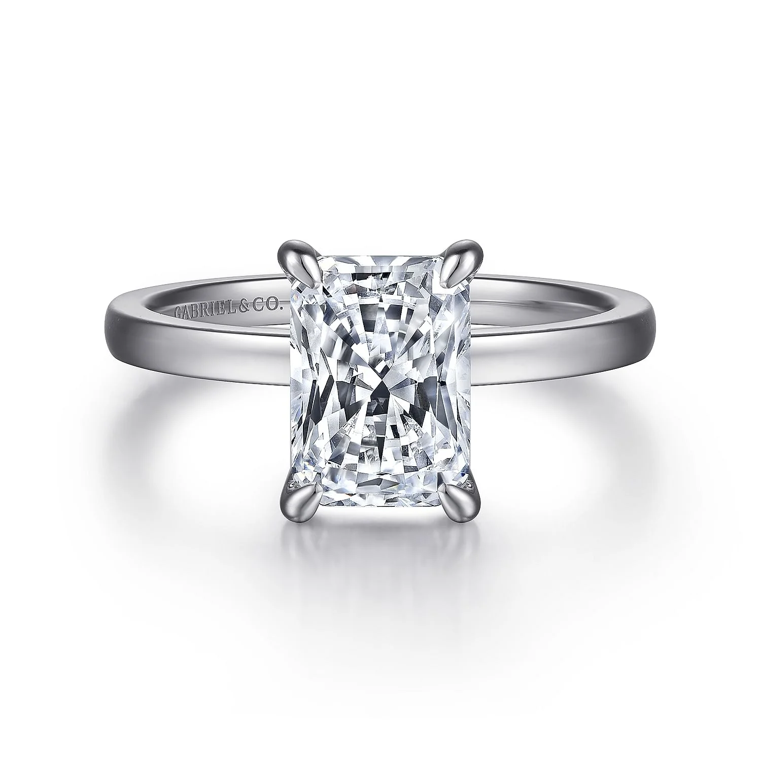 Gabriel & Co. Radiant Cut Semi-Mount Engagement Ring
