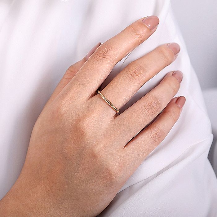 Gabriel & Co. Rose Gold Twisted Rope Stackable Ring - Image 4