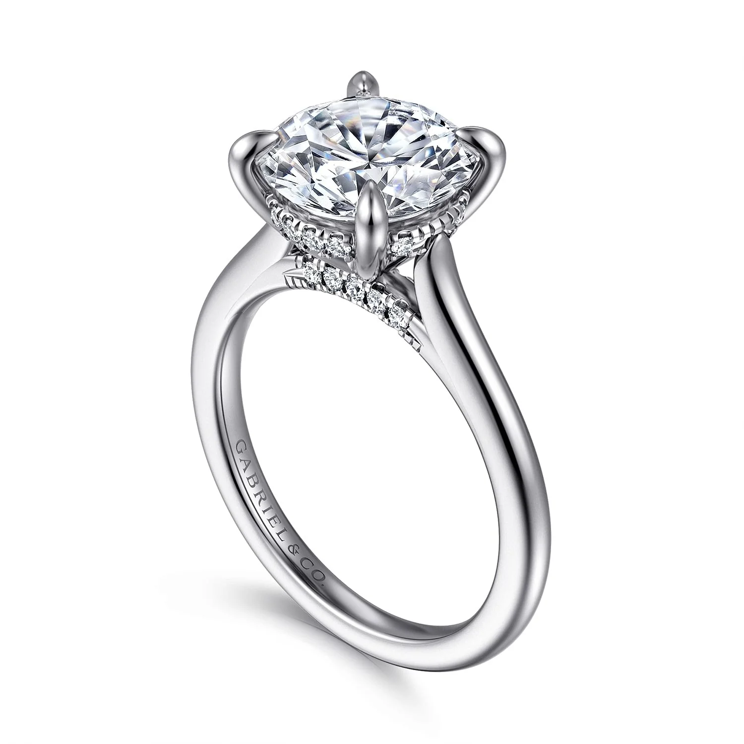 Gabriel & Co. Round Semi-Mount Engagement Ring - Image 3